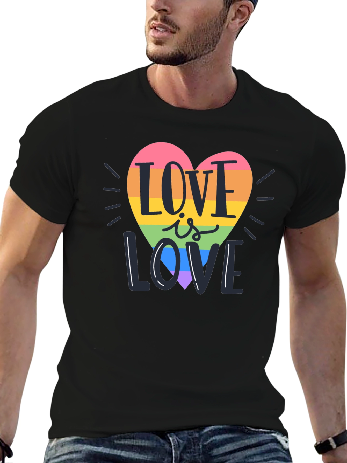 Love is Love Rainbow Heart T-Shirt