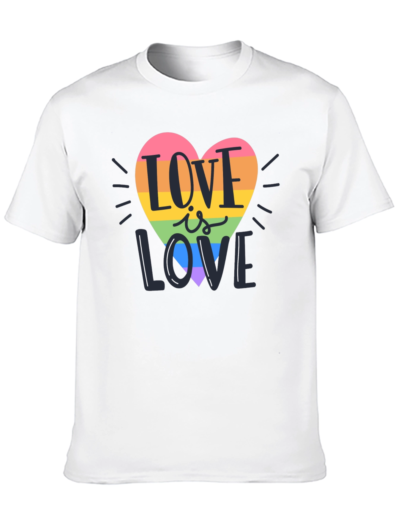 Love is Love Rainbow Heart T-Shirt