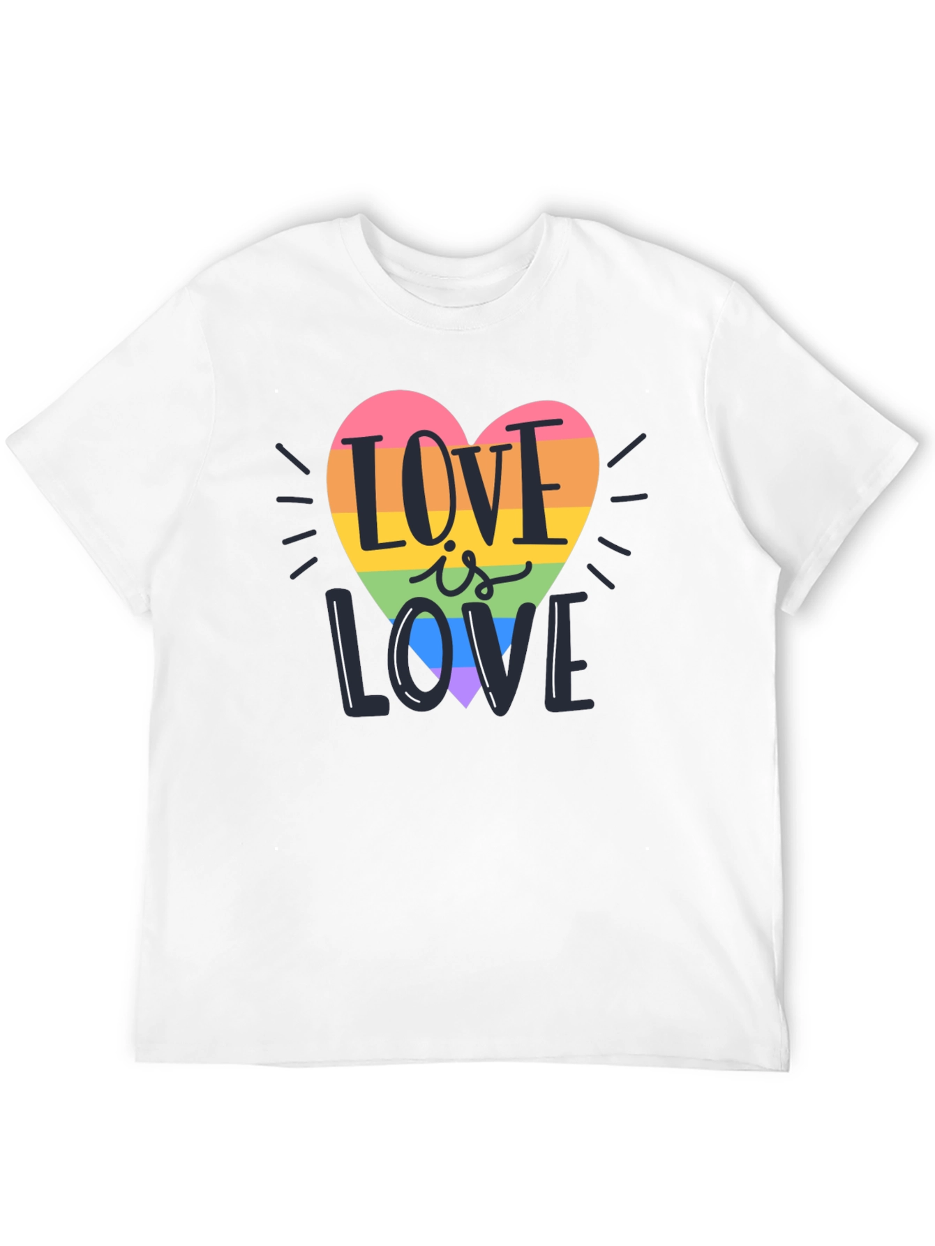 Love is Love Rainbow Heart T-Shirt