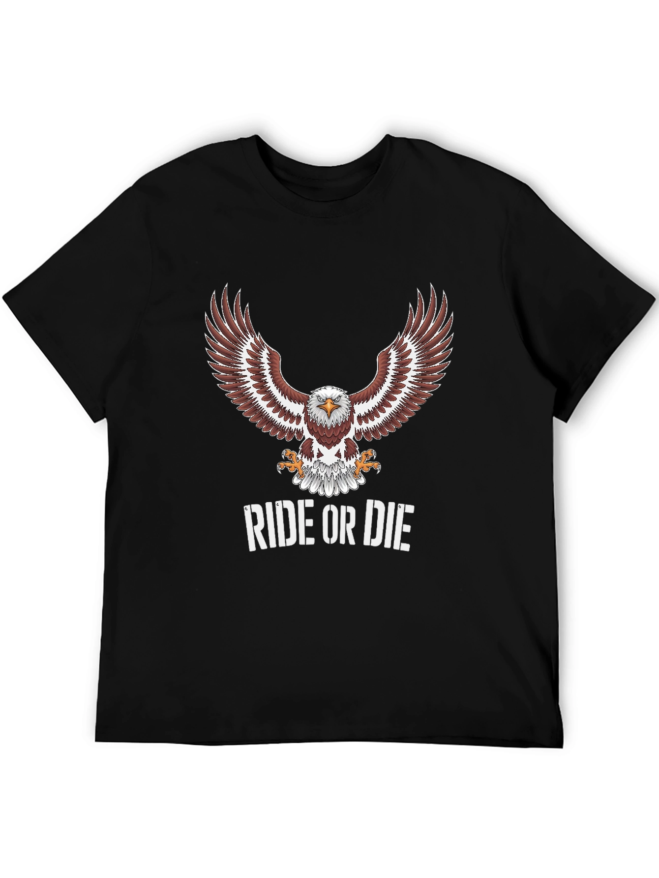 Ride or Die Eagle Graphic T-Shirt - Mens