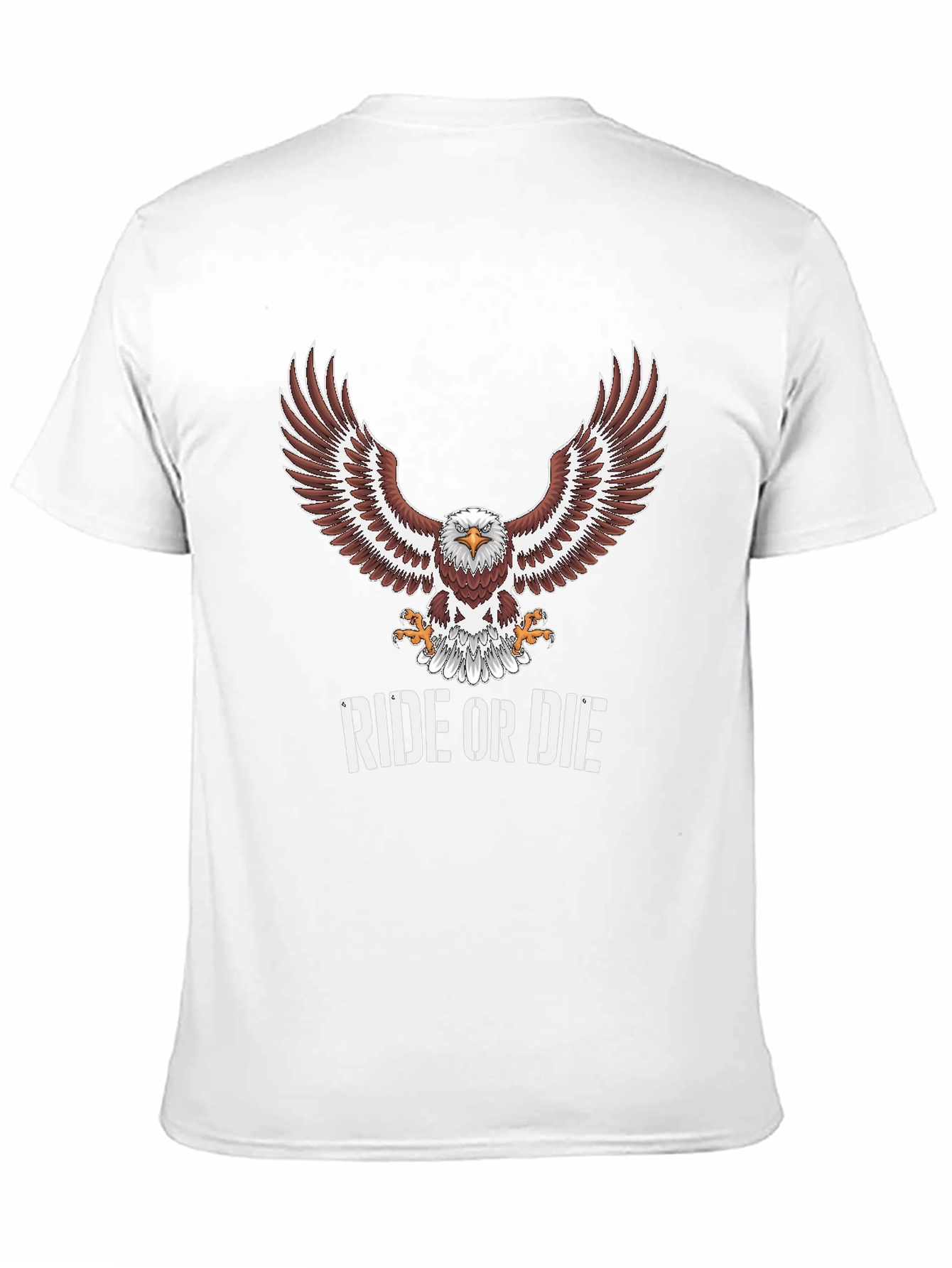 Ride or Die Eagle Graphic T-Shirt - Mens
