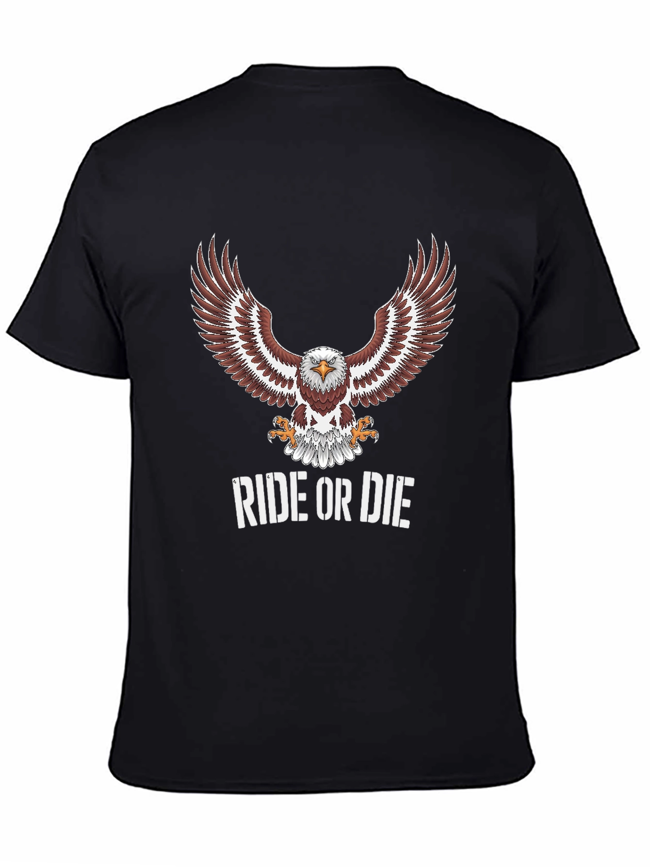Ride or Die Eagle Graphic T-Shirt - Mens