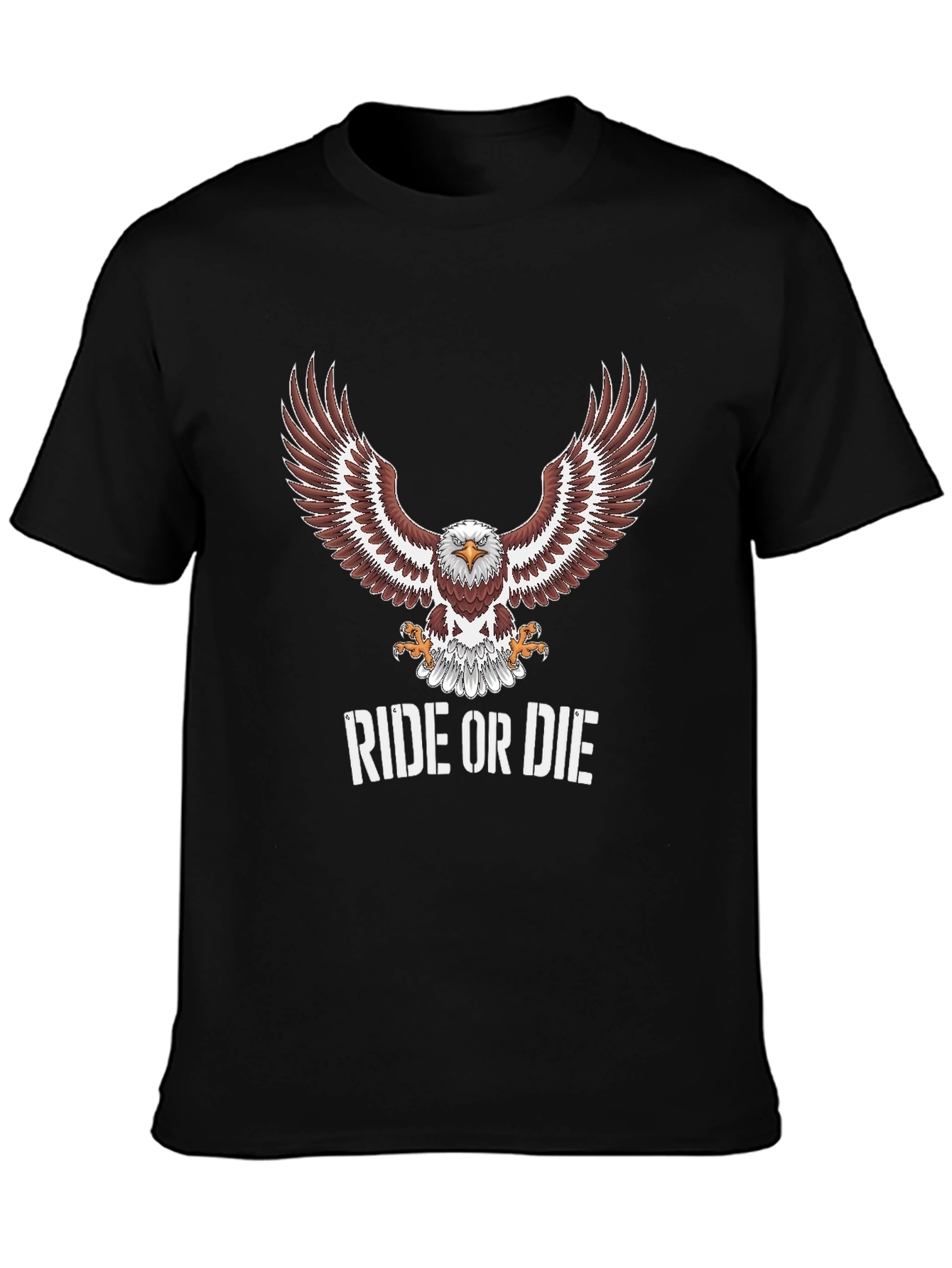 Ride or Die Eagle Graphic T-Shirt - Mens