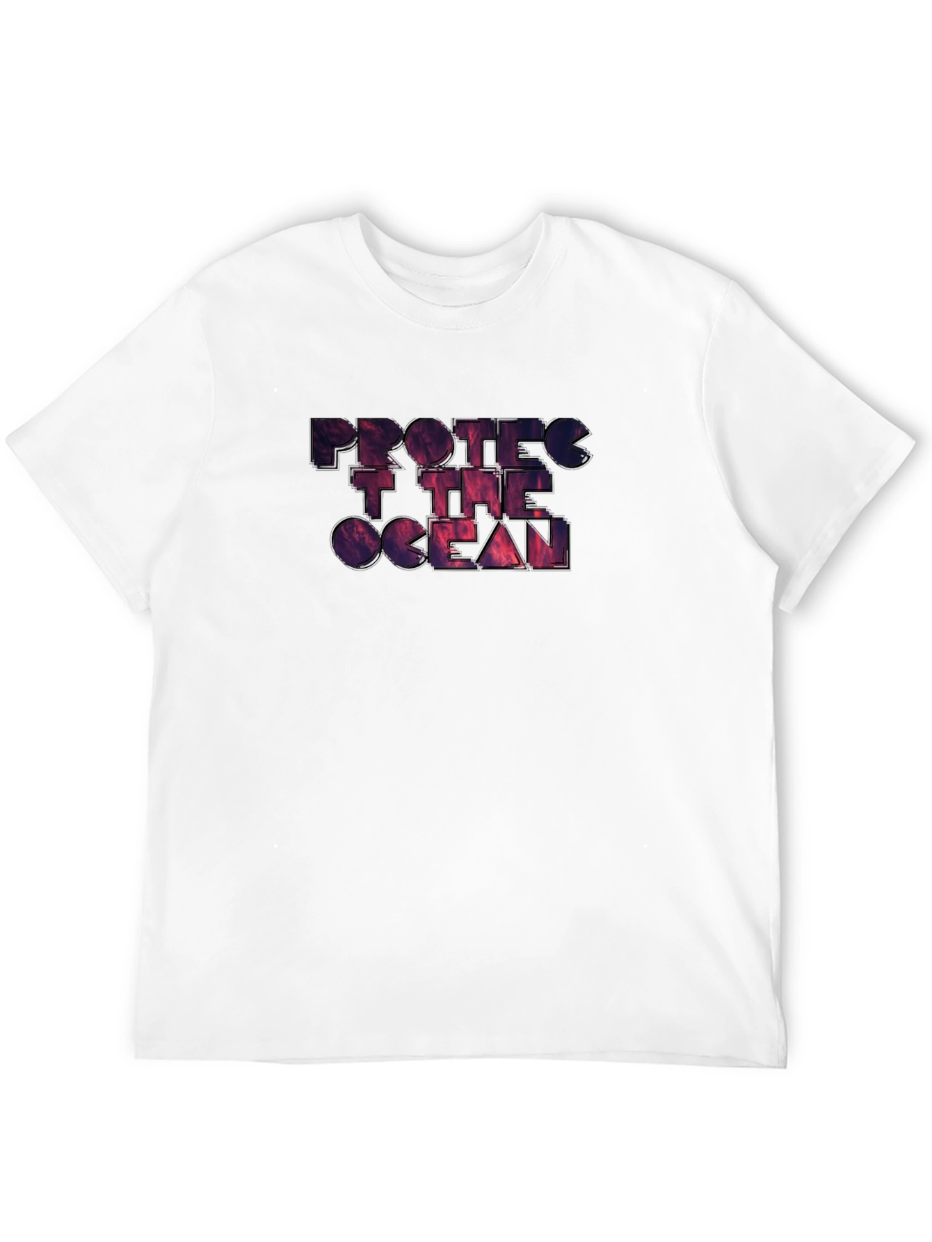 Protect the Ocean Black Graphic T-Shirt