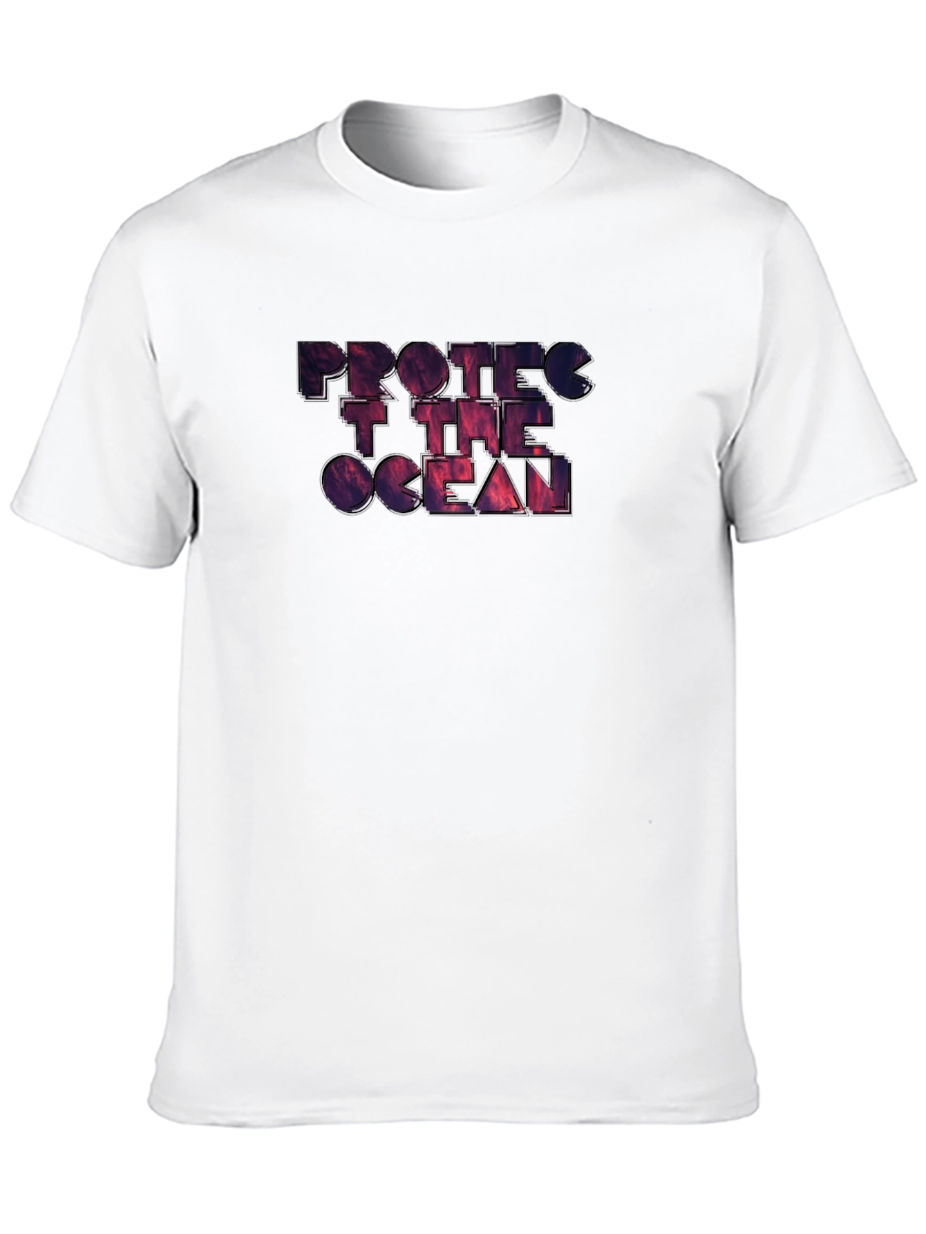 Protect the Ocean Black Graphic T-Shirt