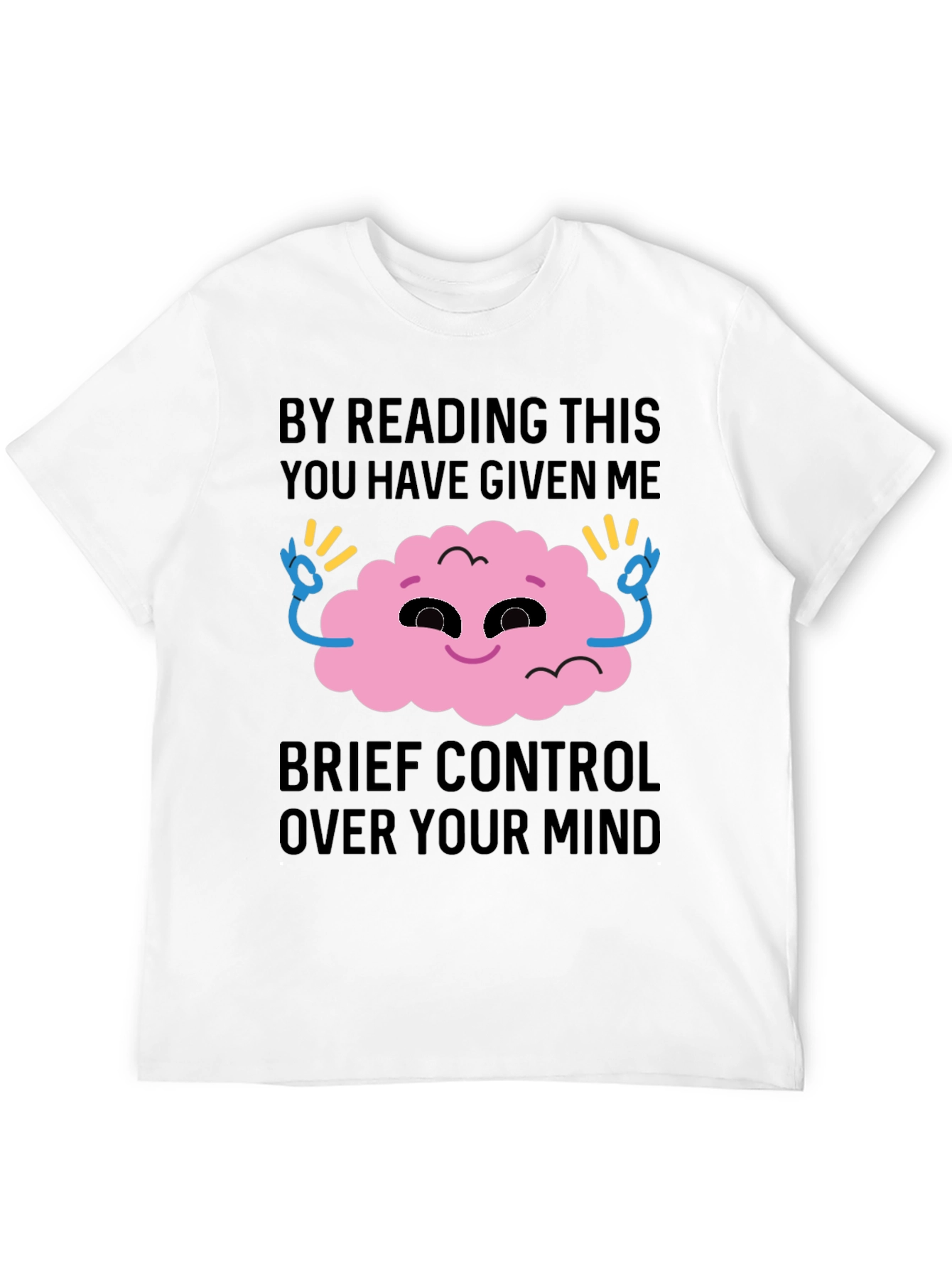 Mind Control Graphic Tee - Funny Novelty T-Shirt