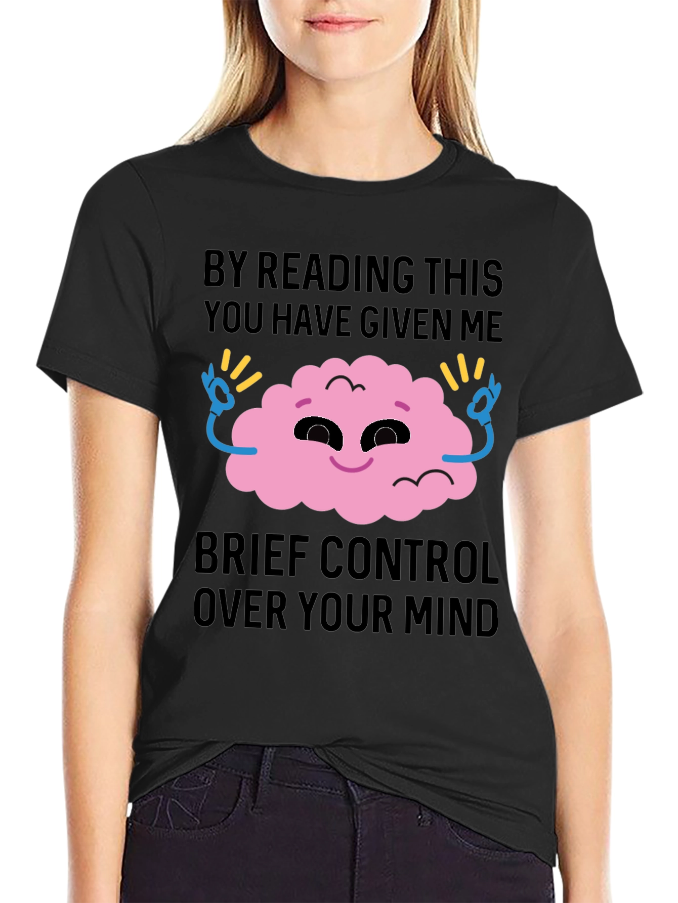 Mind Control Graphic Tee - Funny Novelty T-Shirt