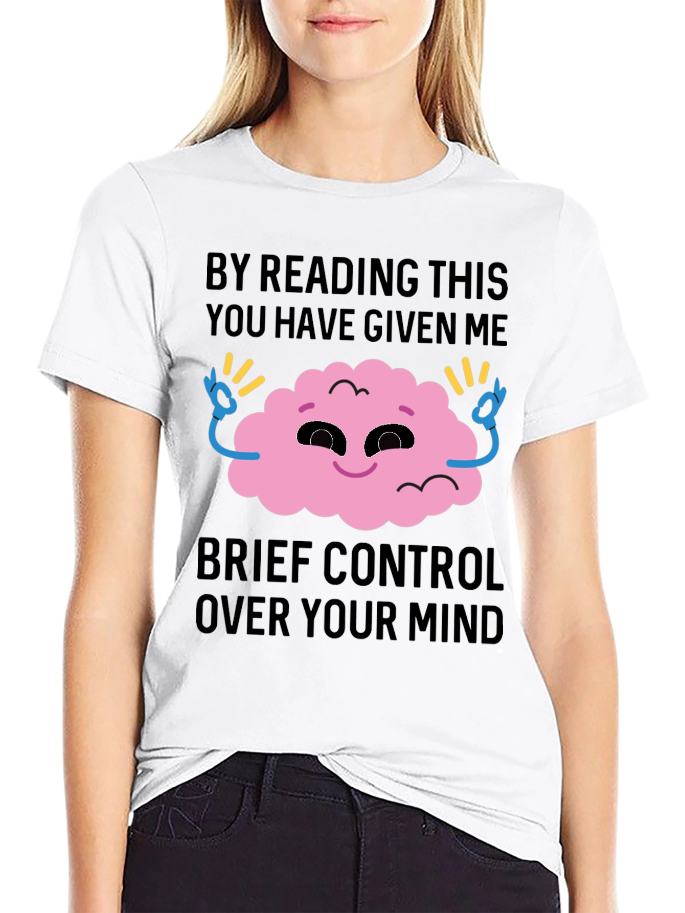 Mind Control Graphic Tee - Funny Novelty T-Shirt