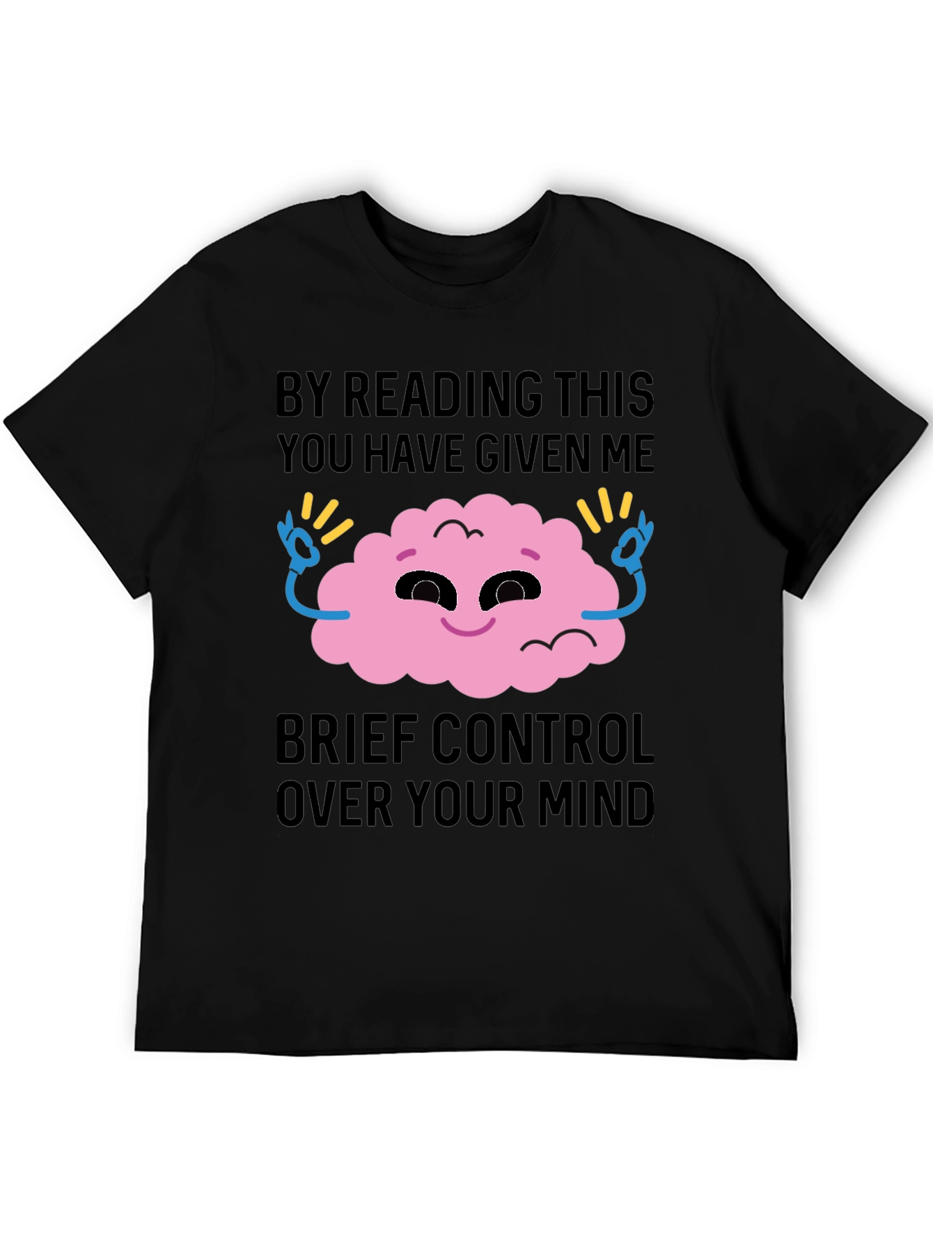 Mind Control Graphic Tee - Funny Novelty T-Shirt