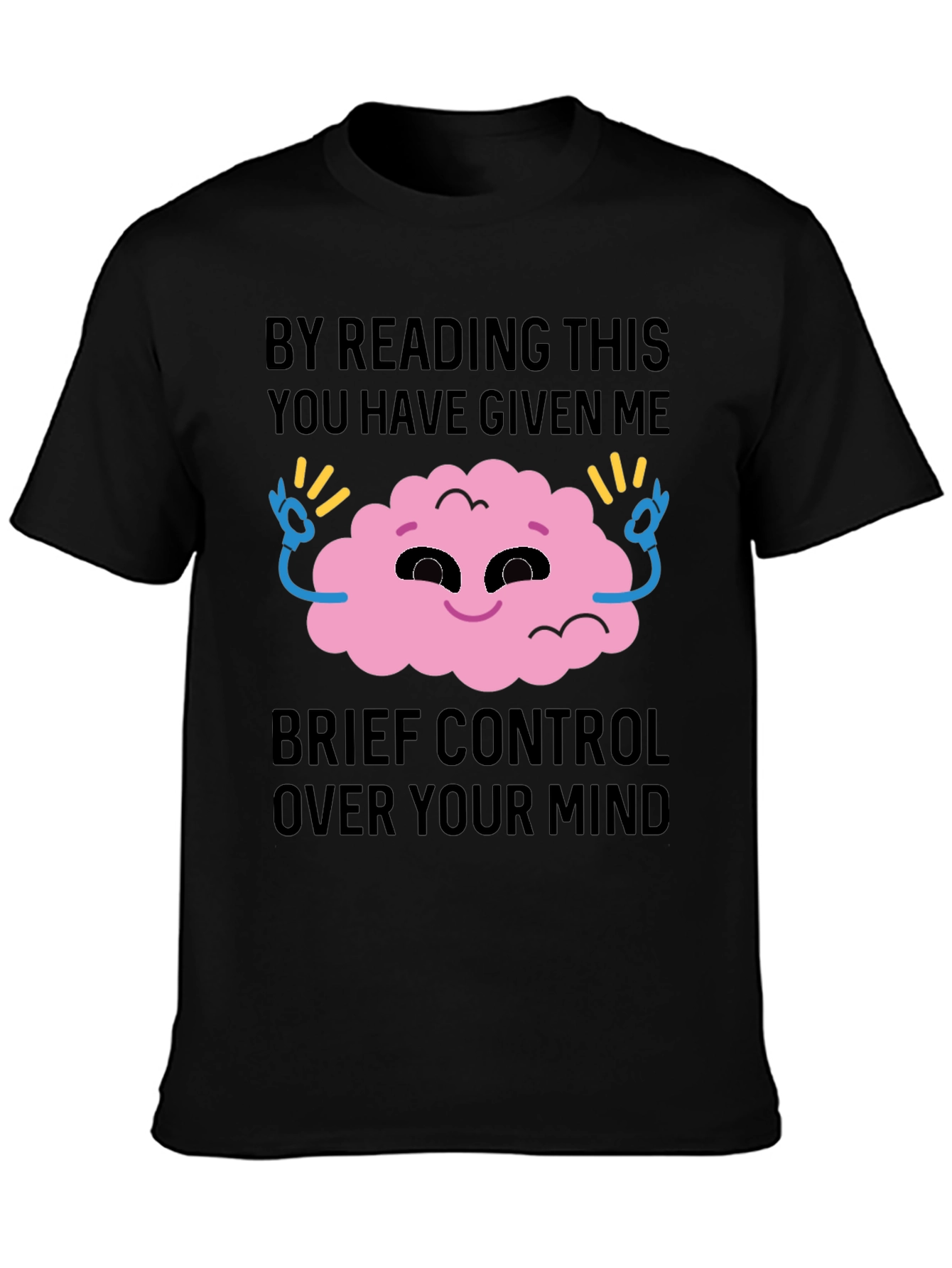 Mind Control Graphic Tee - Funny Novelty T-Shirt