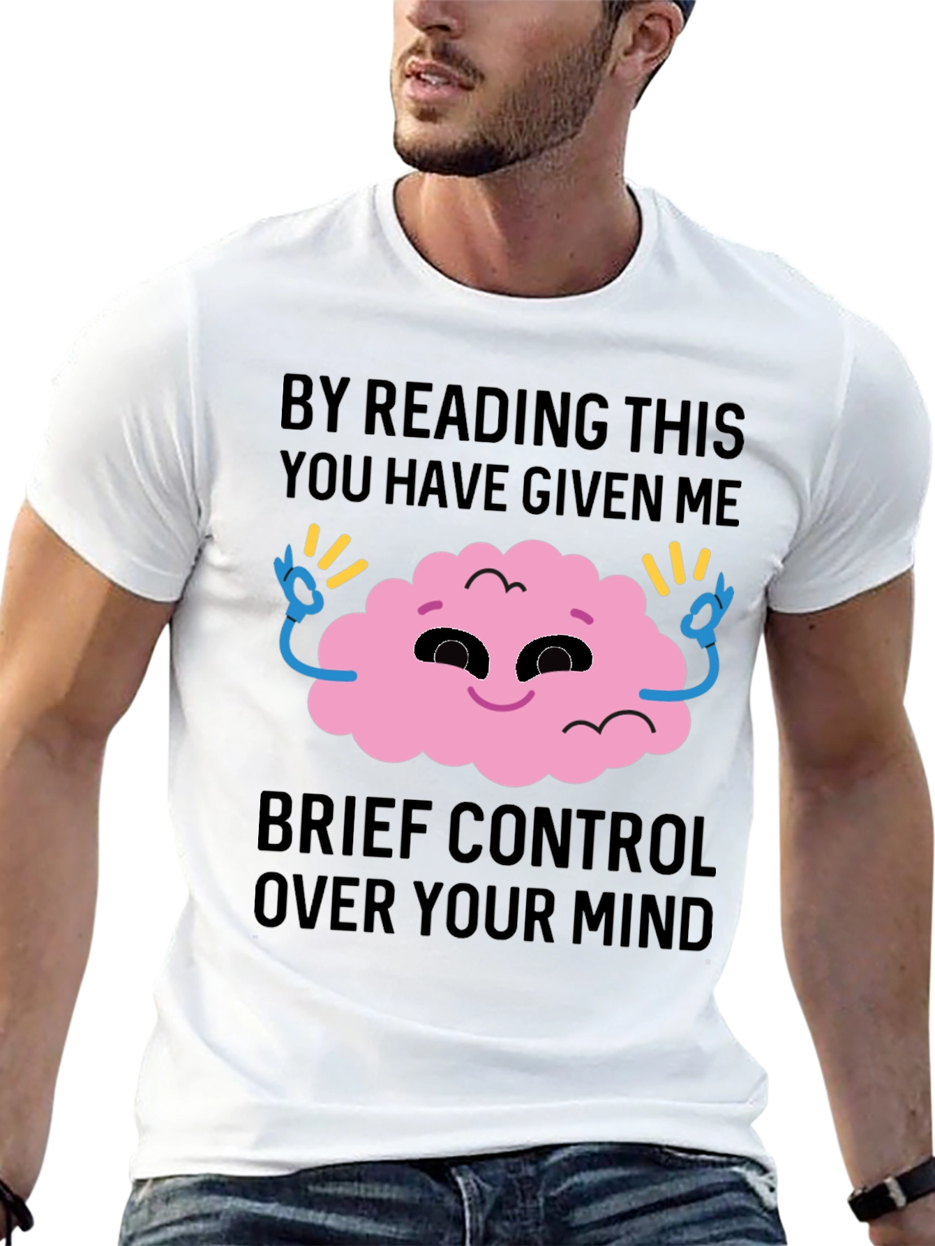 Mind Control Graphic Tee - Funny Novelty T-Shirt