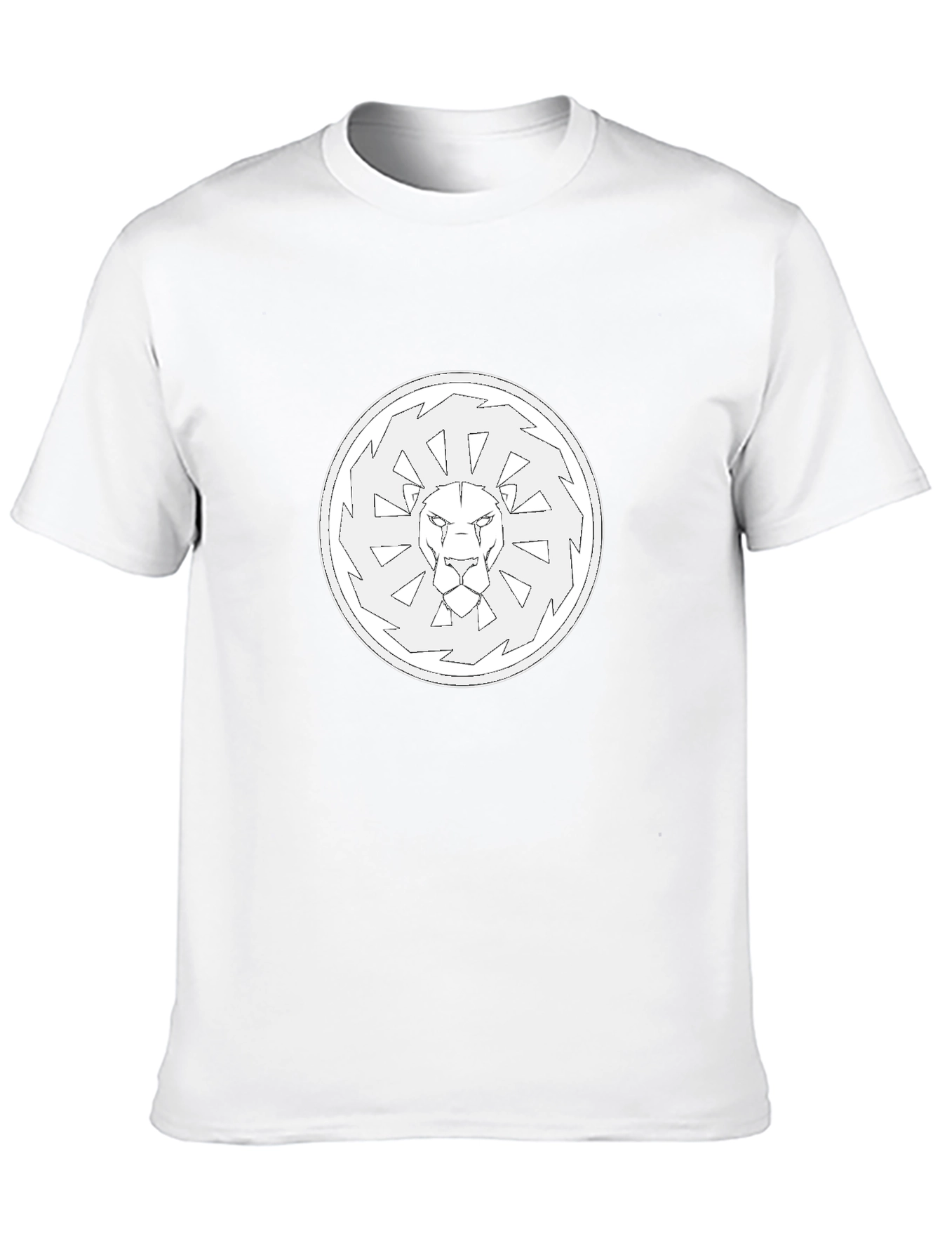 Lion Emblem Graphic Black T-Shirt