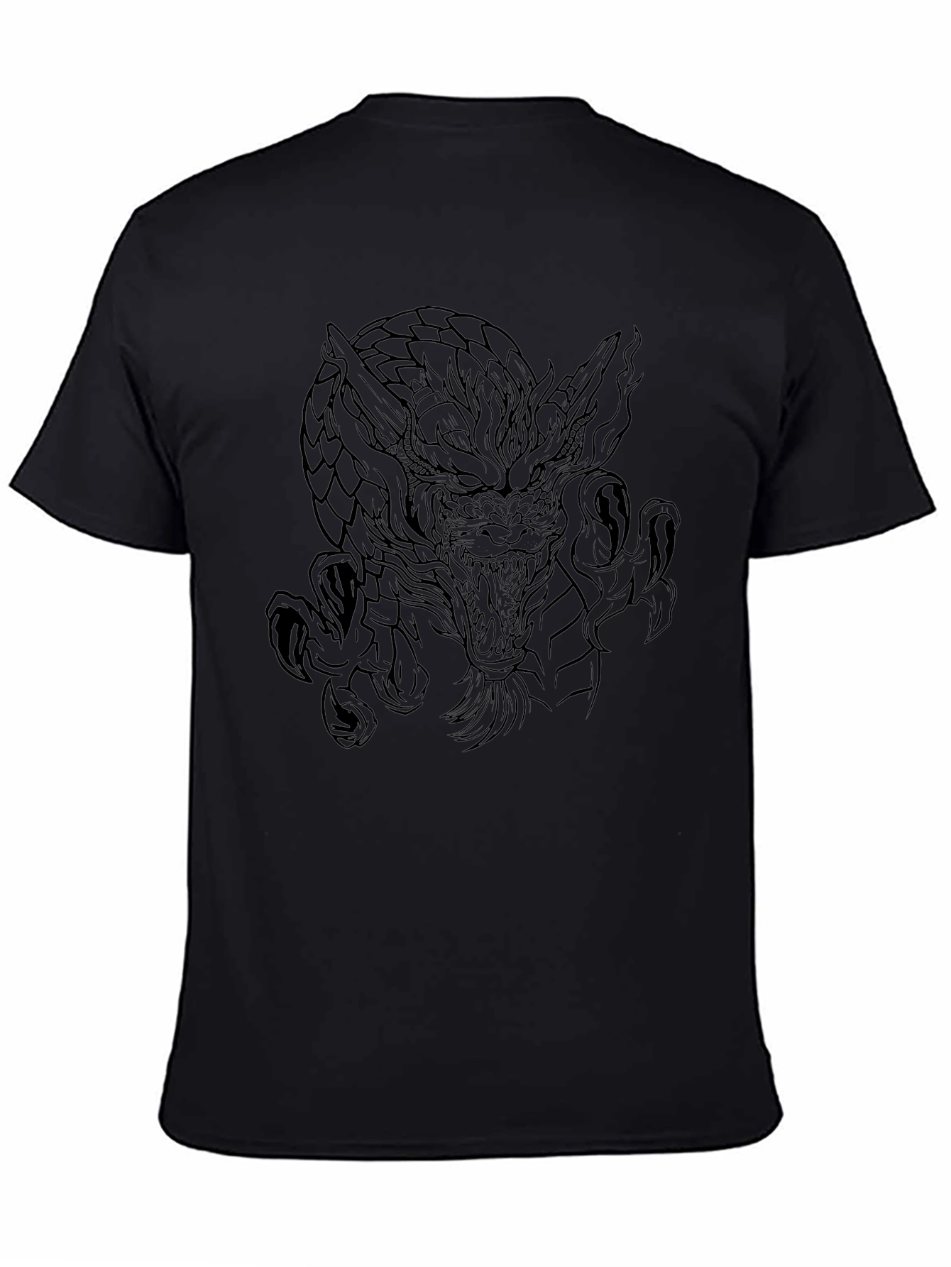 Dragon Graphic Black T-Shirt - Bold & Stylish