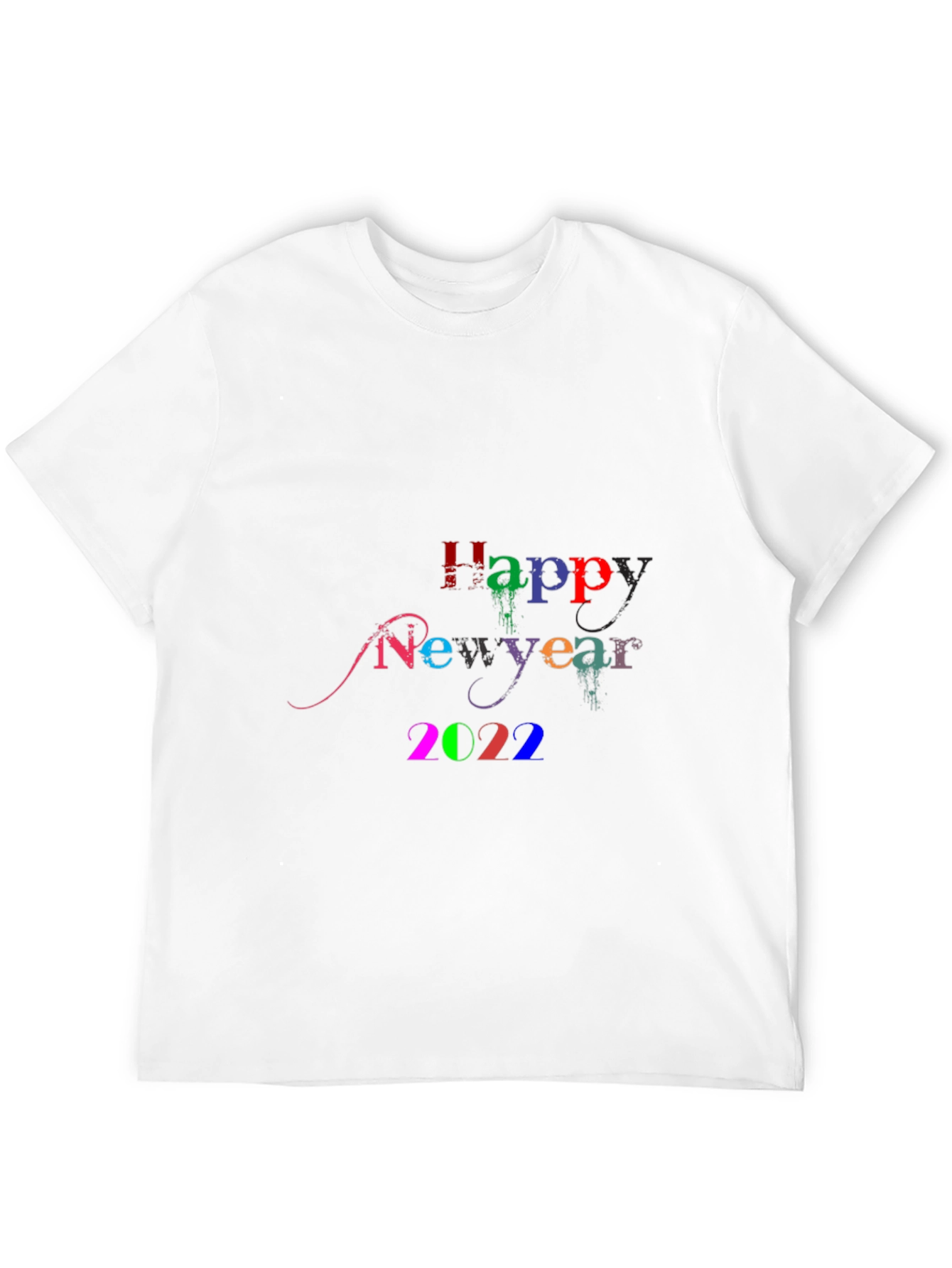 Happy New Year 2022 Black Tee Shirt