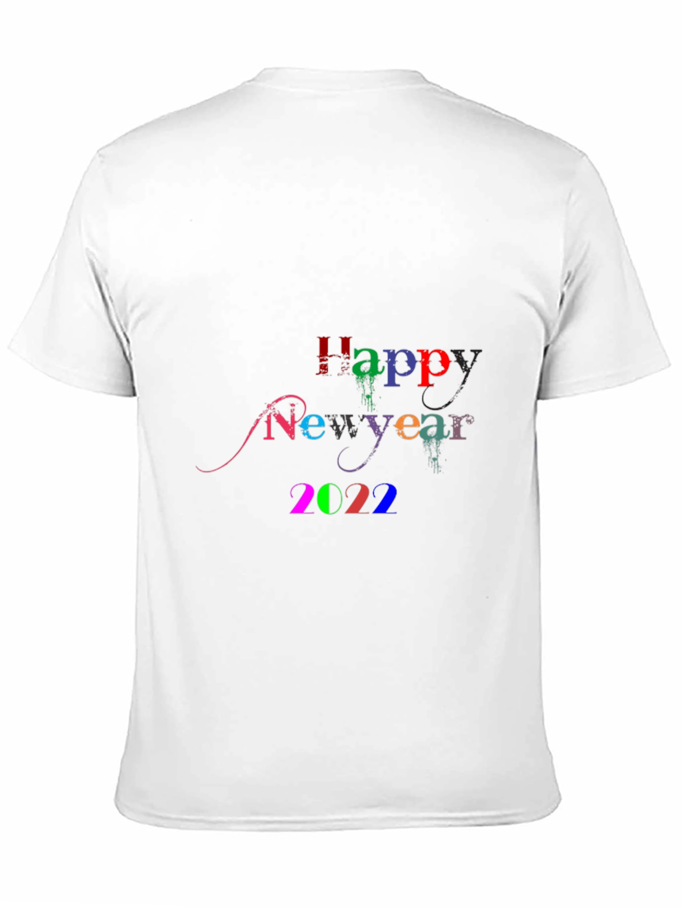 Happy New Year 2022 Black Tee Shirt
