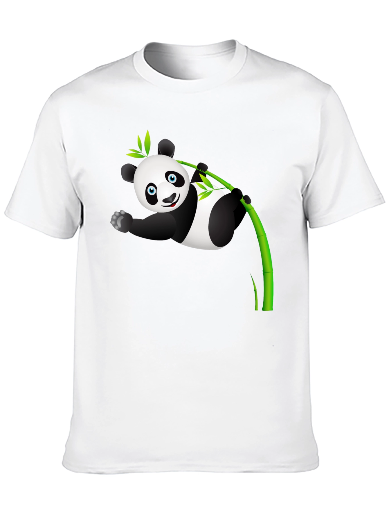 Panda Bamboo T-Shirt - Cute Cartoon Design