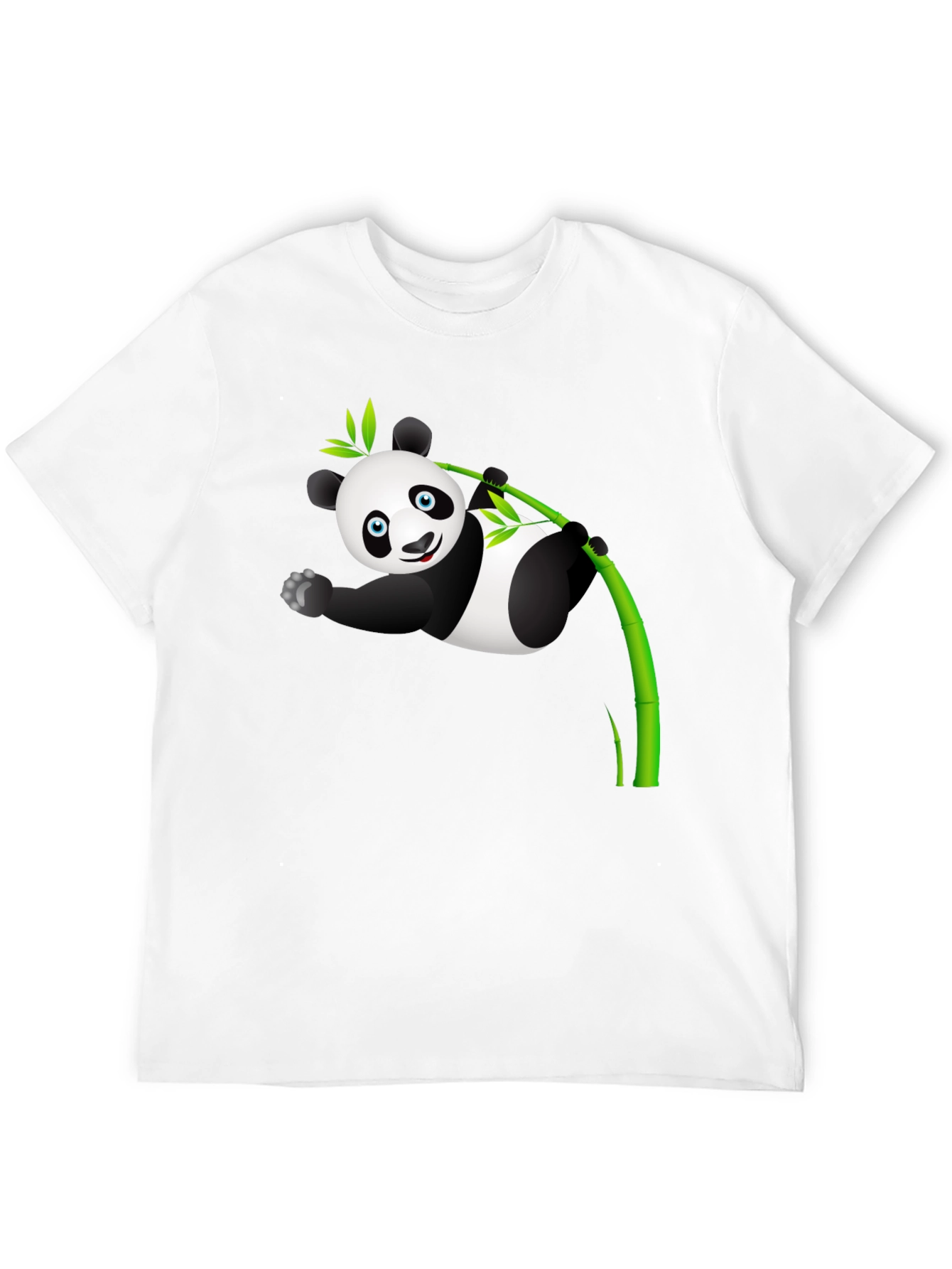 Panda Bamboo T-Shirt - Cute Cartoon Design