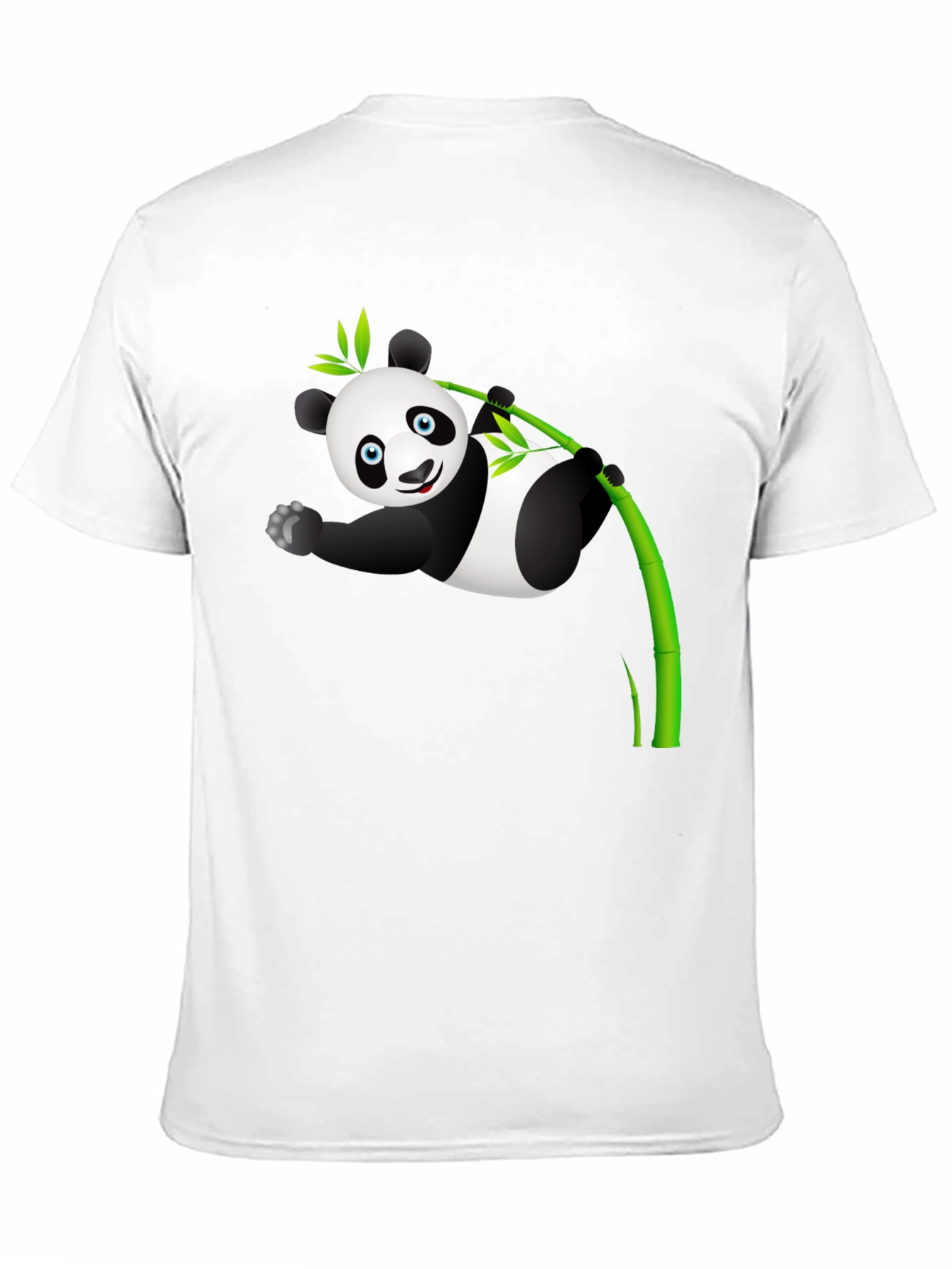 Panda Bamboo T-Shirt - Cute Cartoon Design