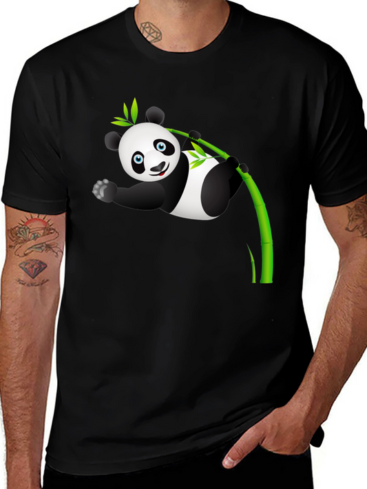Panda Bamboo T-Shirt - Cute Cartoon Design