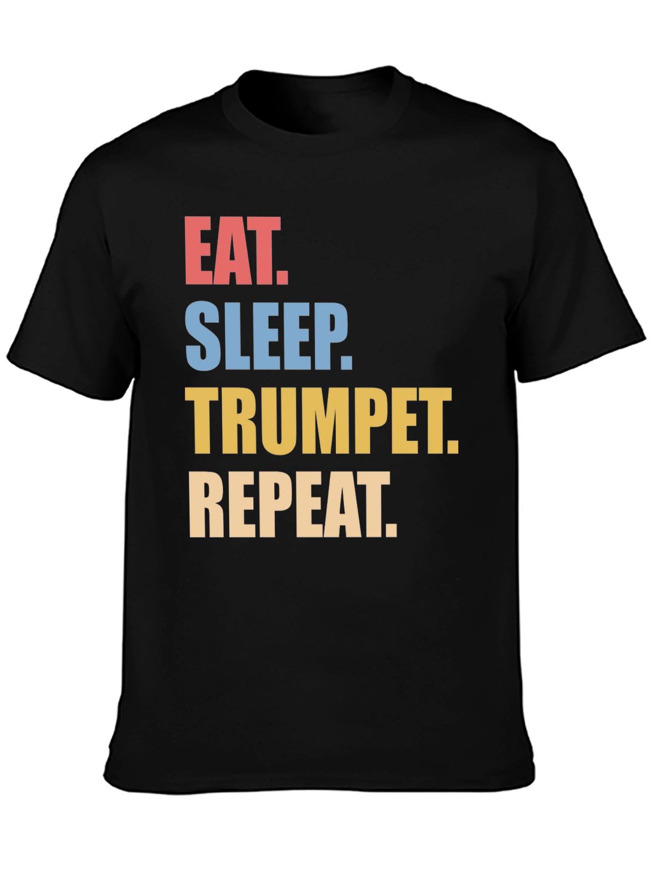 Eat Sleep Trumpet Repeat Graphic T-Shirt