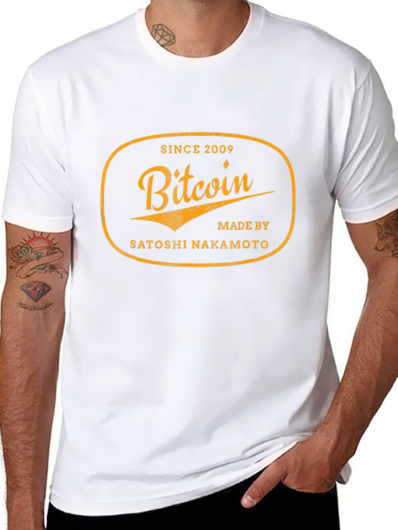 Bitcoin Satoshi Nakamoto Since 2009 Black T-Shirt