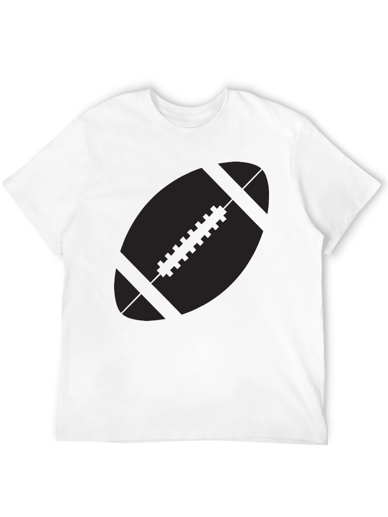 Football Graphic Black T-Shirt