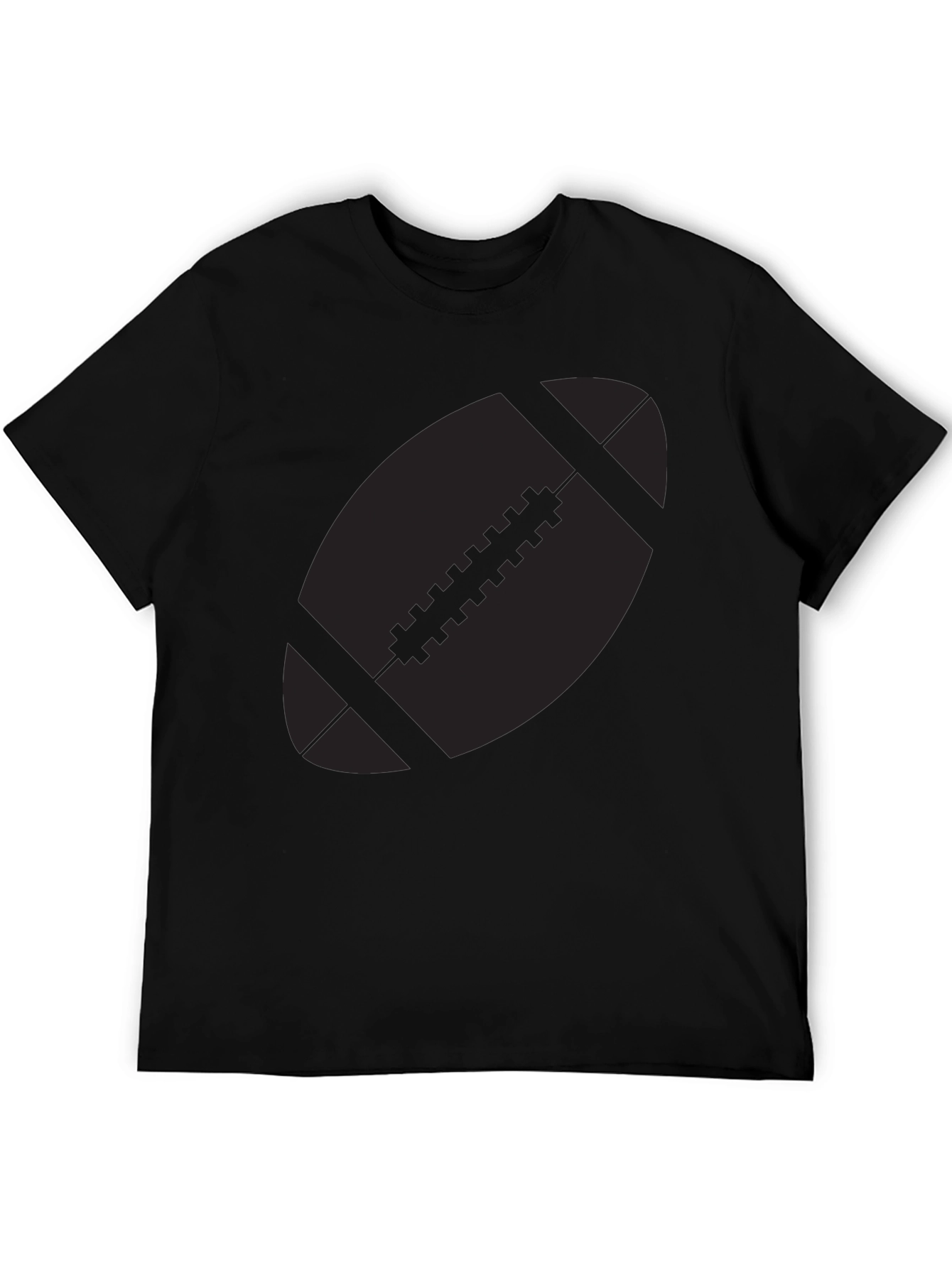 Football Graphic Black T-Shirt