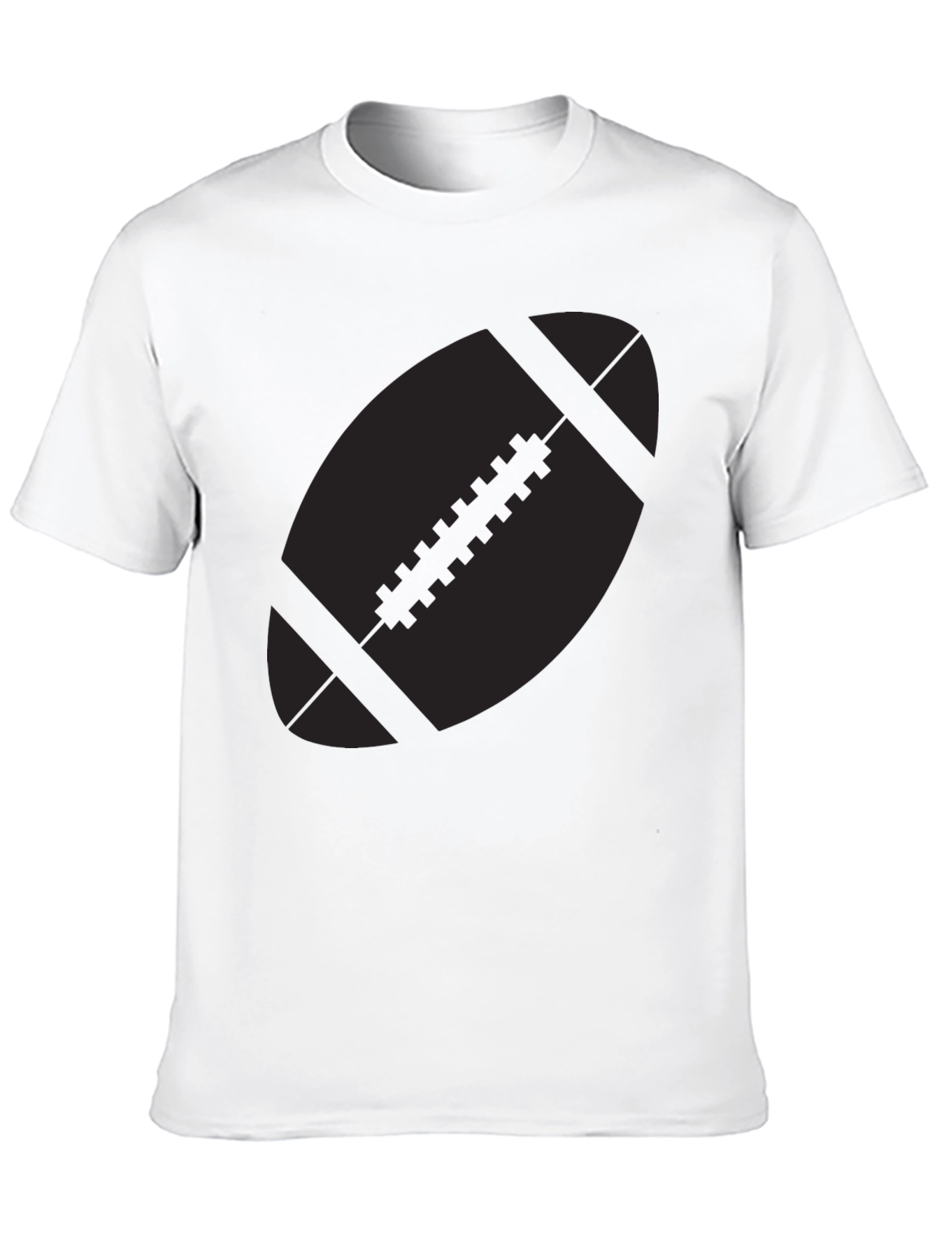 Football Graphic Black T-Shirt