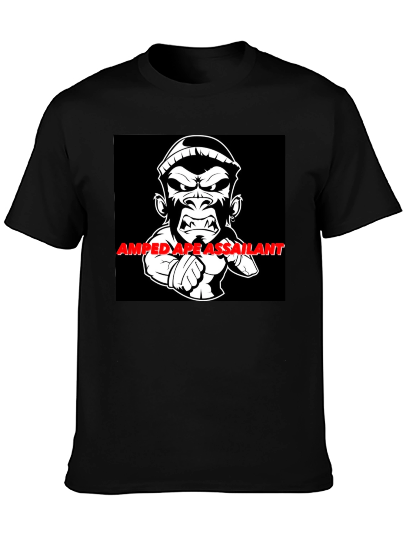 Amped Ape Graphic T-Shirt - Black