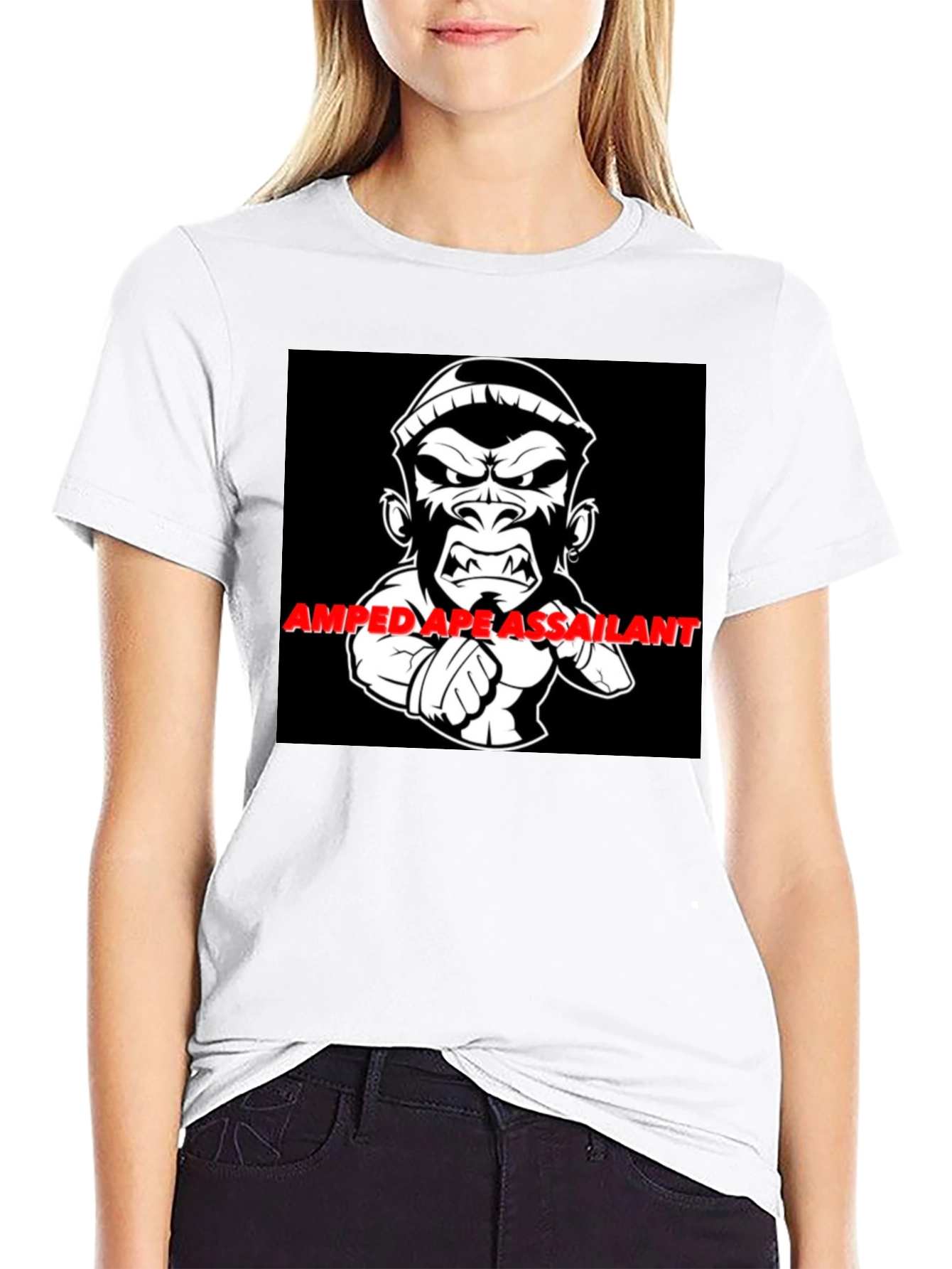 Amped Ape Graphic T-Shirt - Black