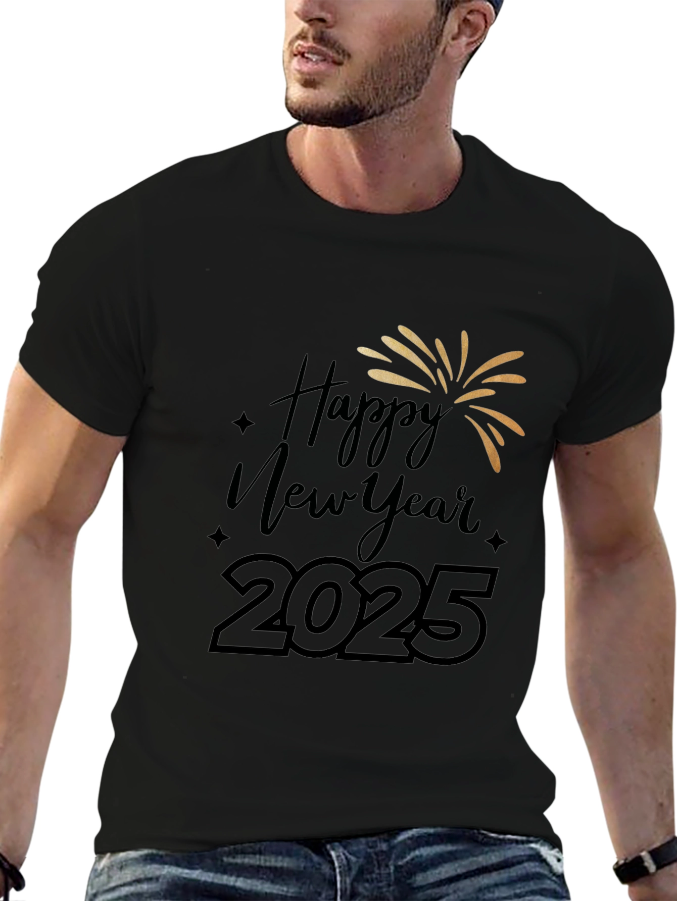 Happy New Year 2025 Graphic Tee