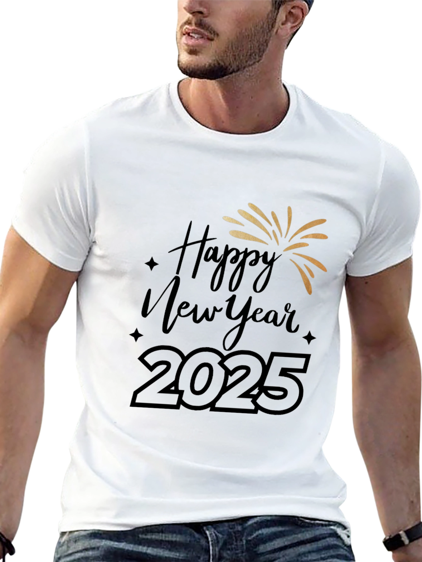 Happy New Year 2025 Graphic Tee