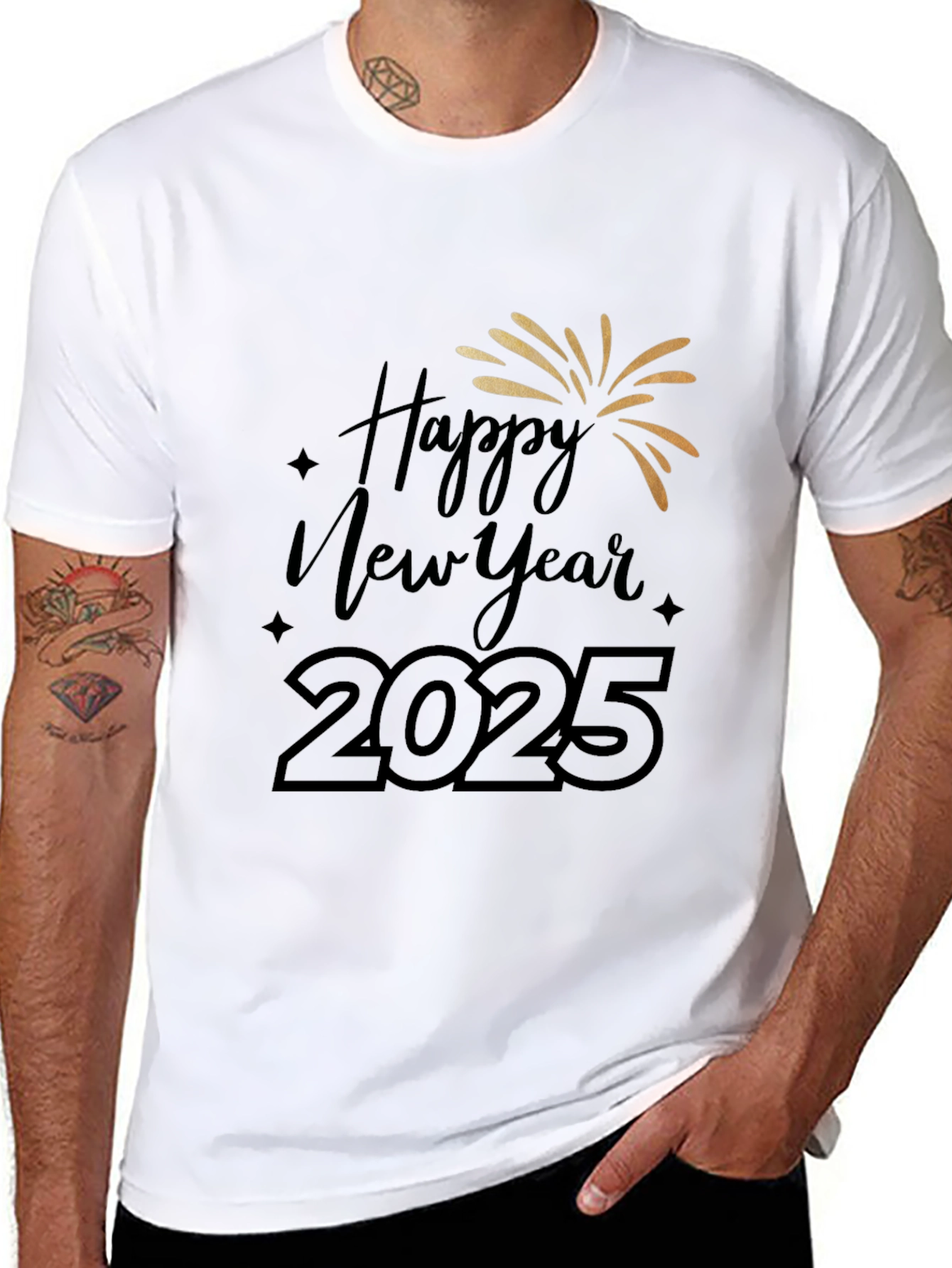 Happy New Year 2025 Graphic Tee