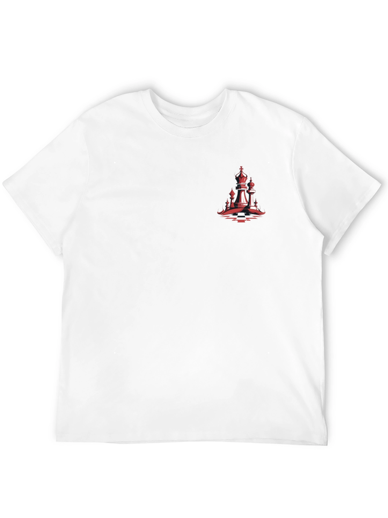 Chess Piece Graphic Tee - Stylish Black T-Shirt