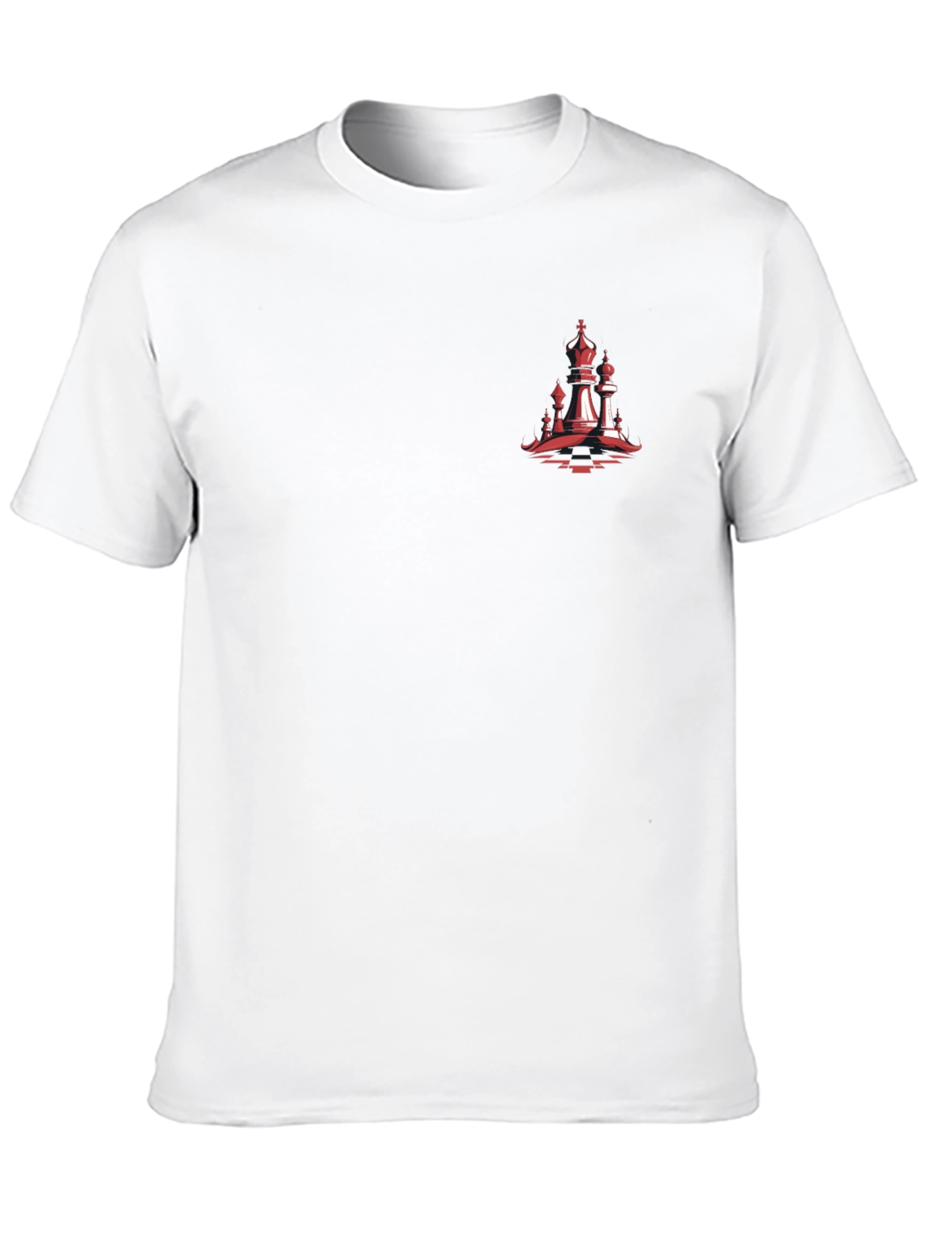 Chess Piece Graphic Tee - Stylish Black T-Shirt