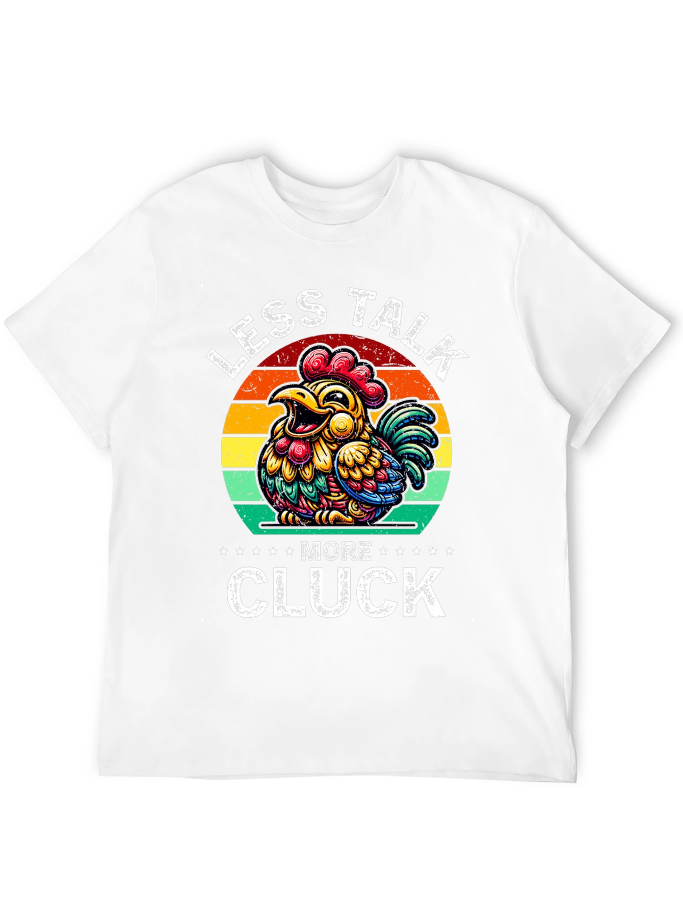 Less Talk More Cluck Chicken Graphic Tee