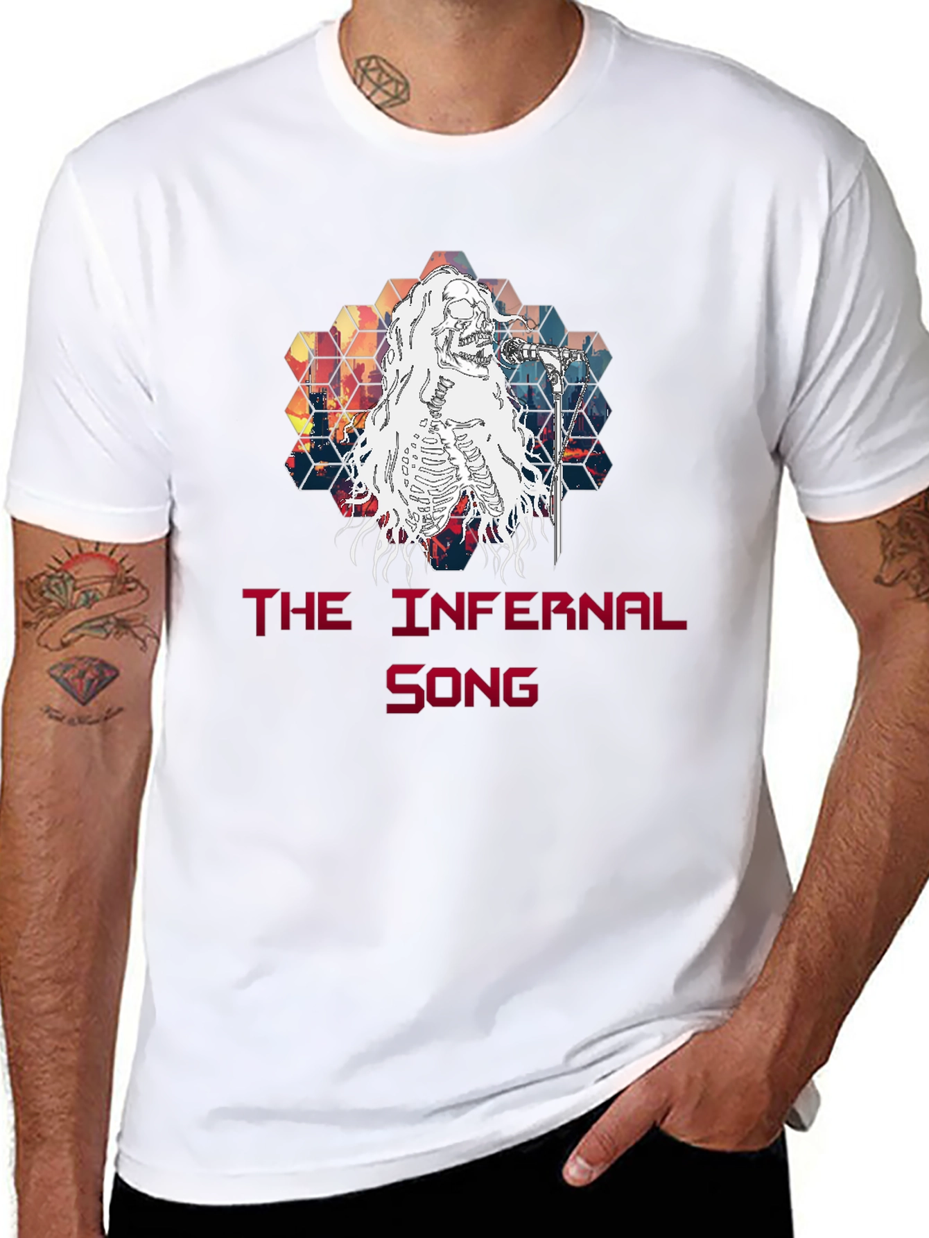 The Infernal Song Skeleton Graphic T-Shirt