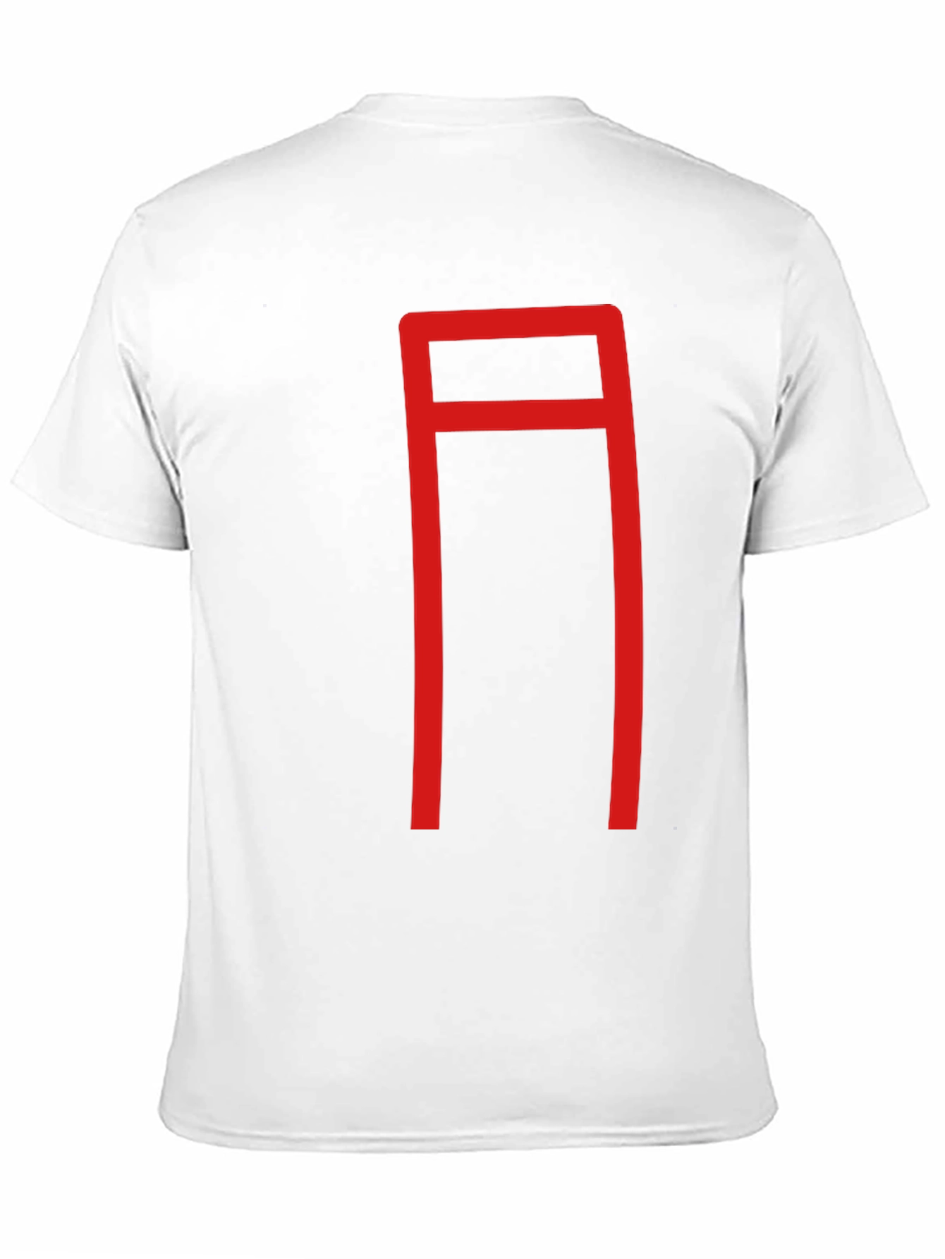 Geometric Red Graphic Print Black T-Shirt