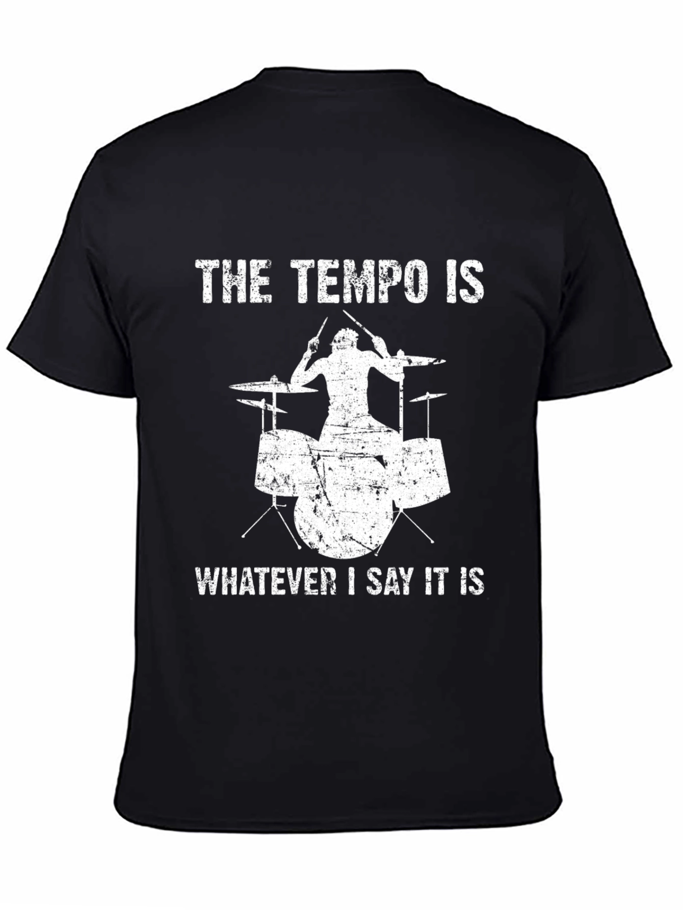 Drummer Tempo T-Shirt - Funny Music Tee