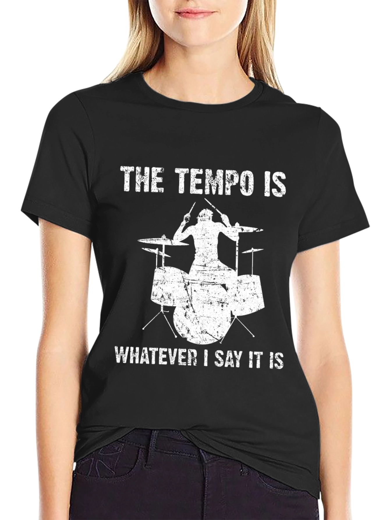 Drummer Tempo T-Shirt - Funny Music Tee