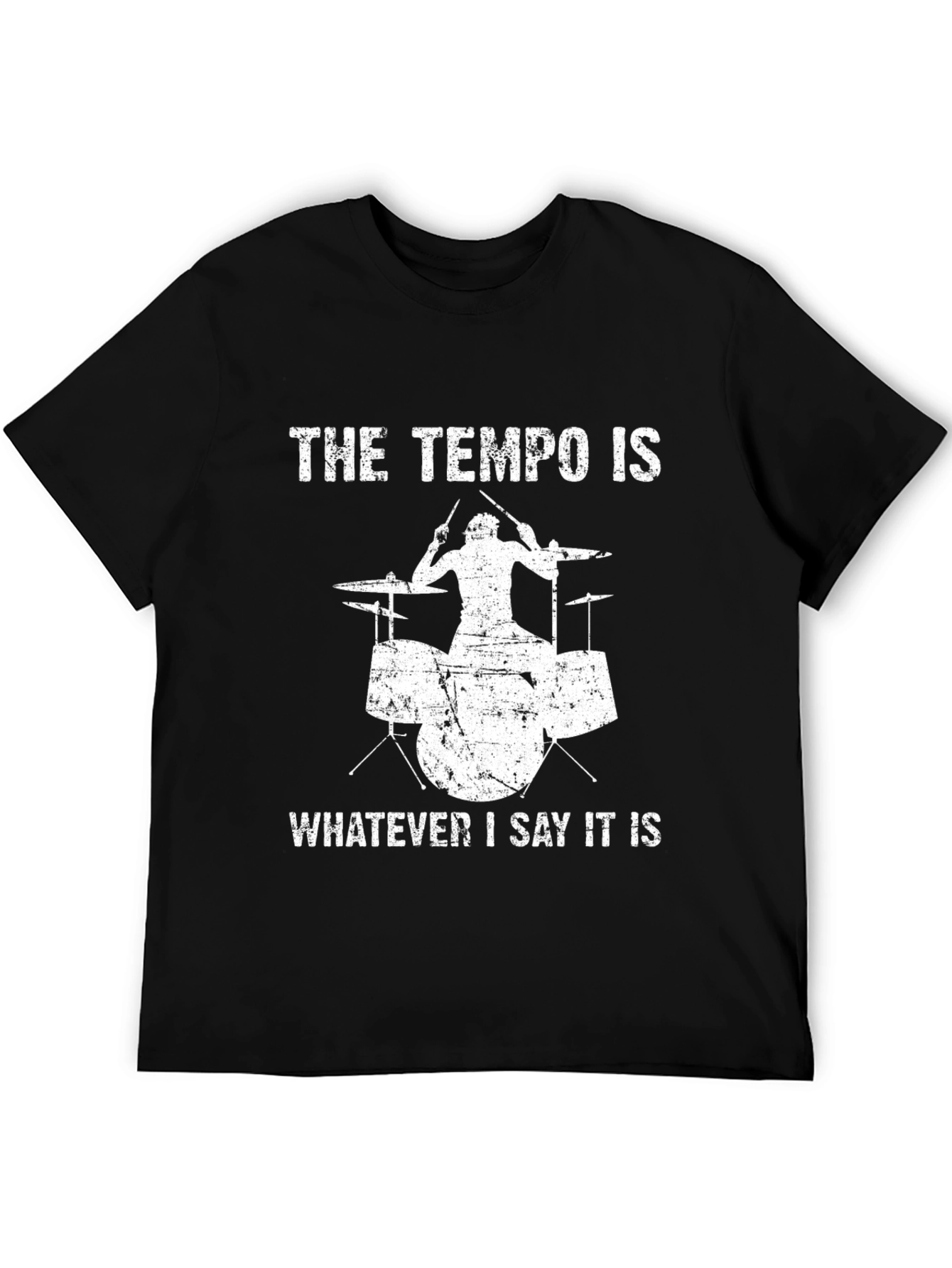 Drummer Tempo T-Shirt - Funny Music Tee