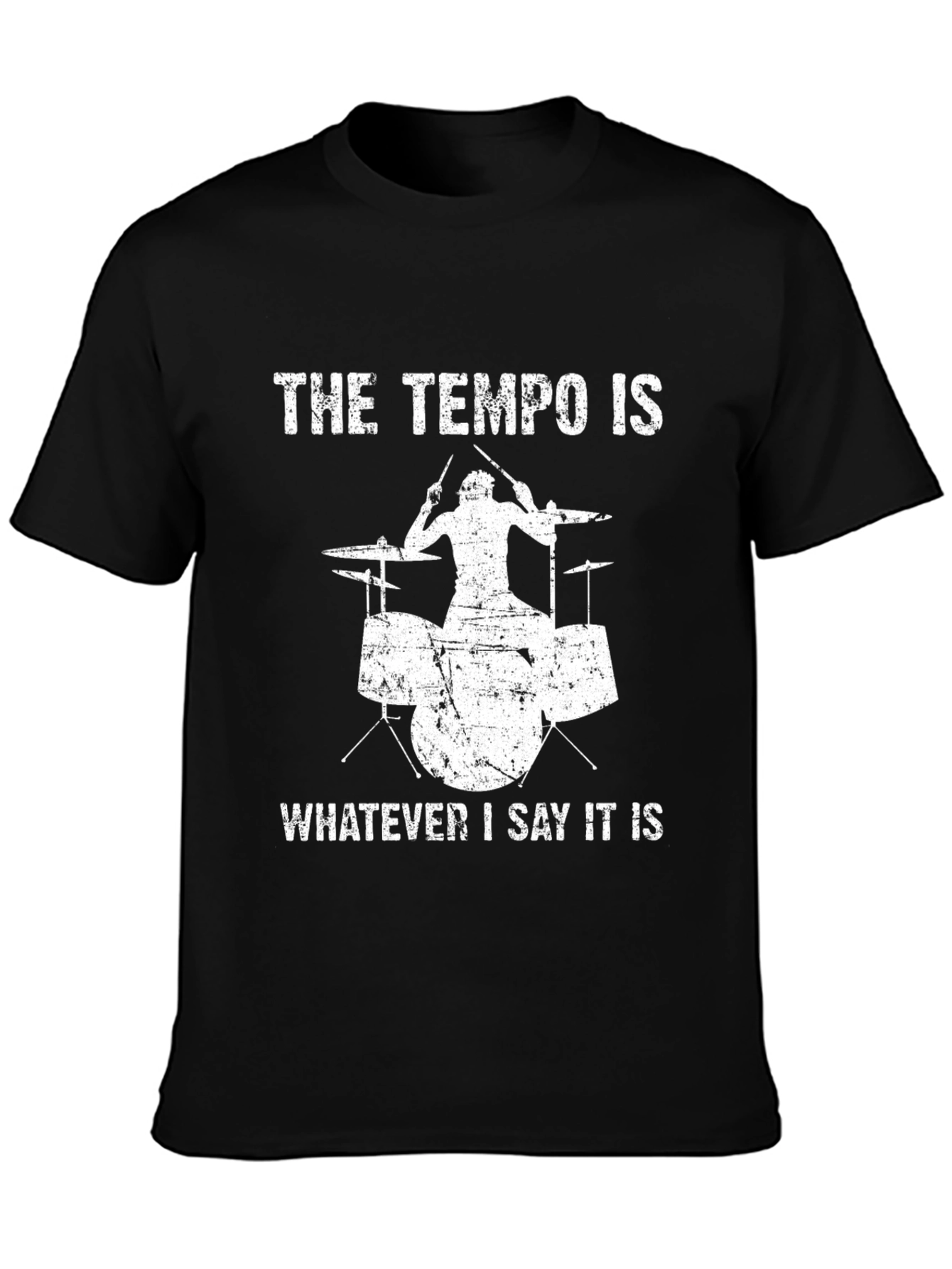Drummer Tempo T-Shirt - Funny Music Tee