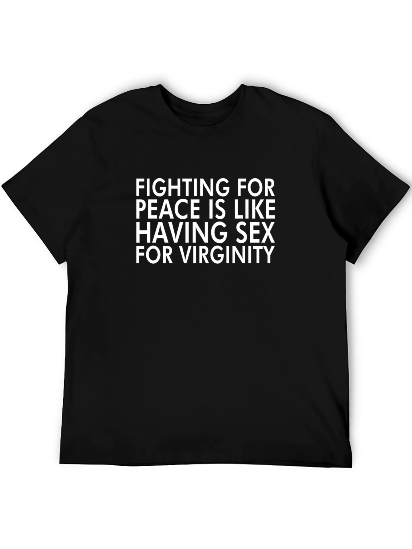 Fighting for Peace Funny Graphic Tee