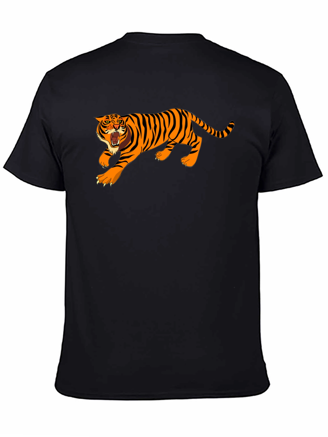 Black Tiger Graphic Tee - Bold Style