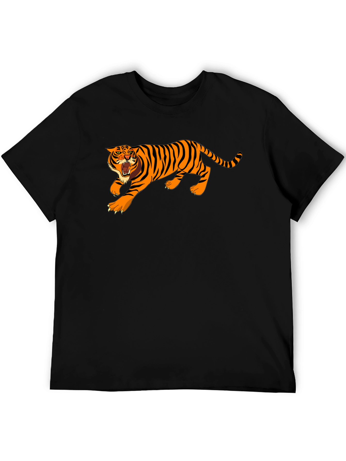 Black Tiger Graphic Tee - Bold Style