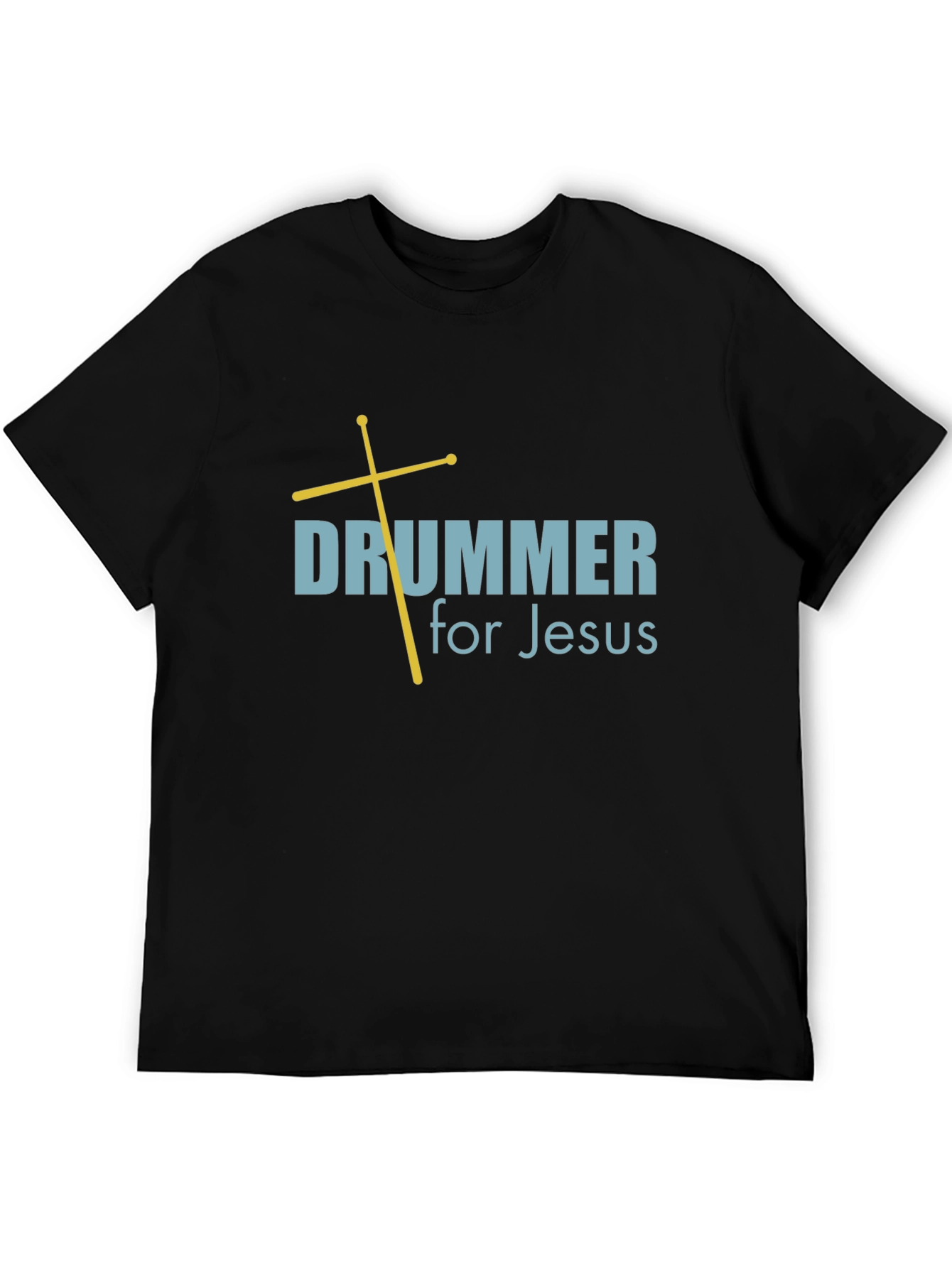 Drummer for Jesus T-Shirt - Black Religious Tee