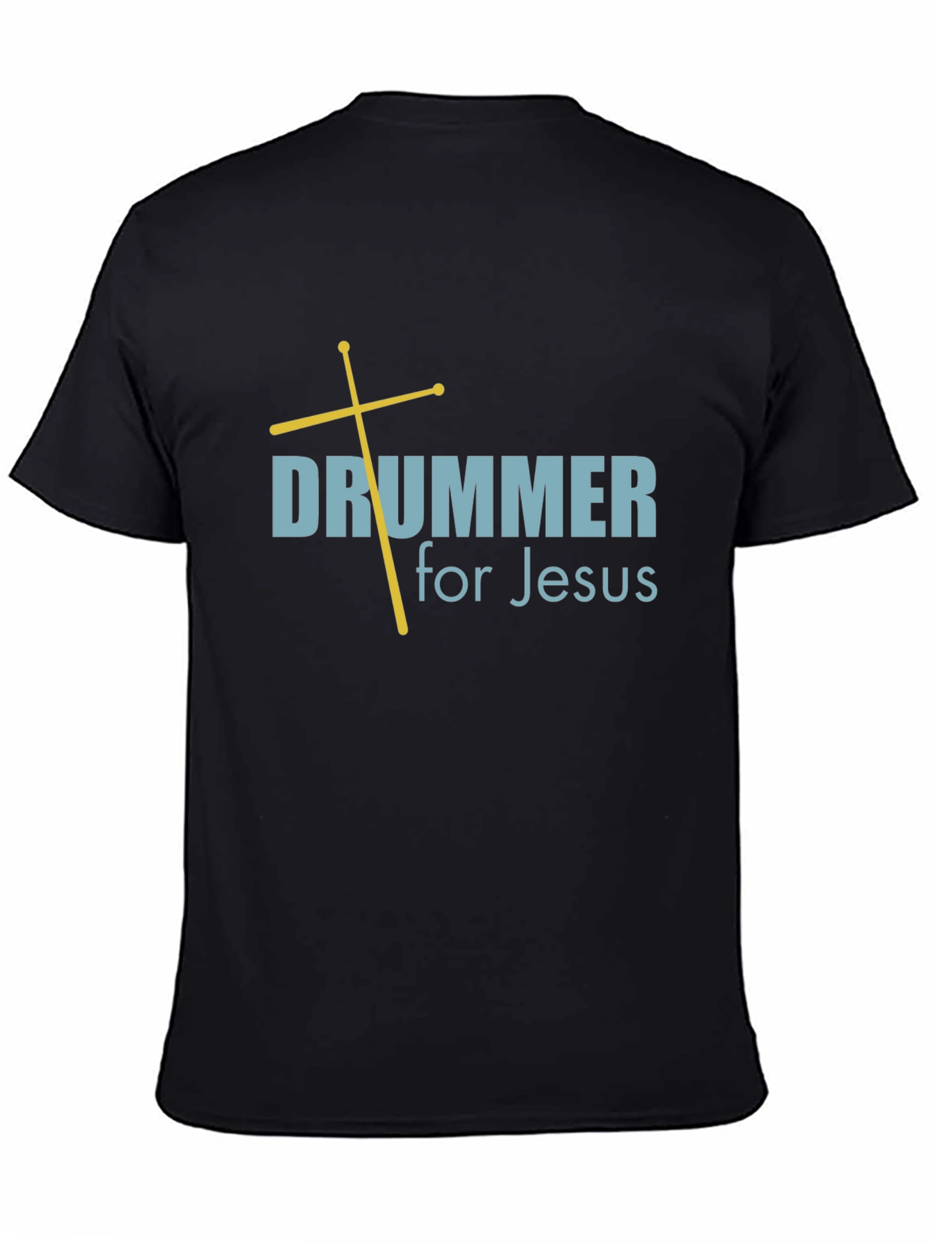 Drummer for Jesus T-Shirt - Black Religious Tee