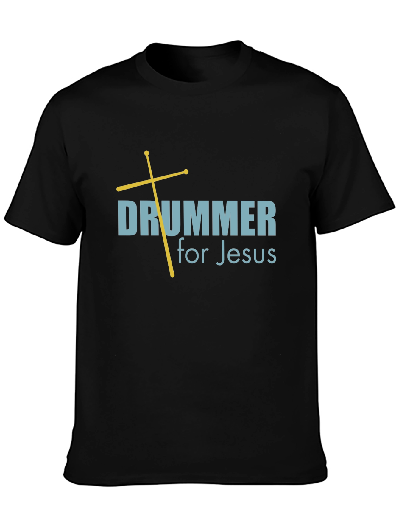 Drummer for Jesus T-Shirt - Black Religious Tee