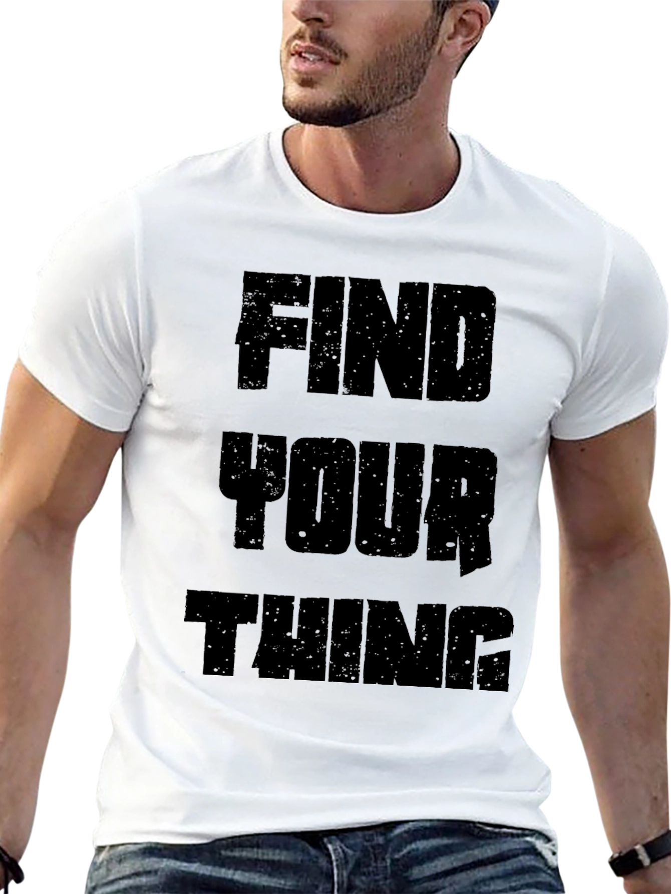 Find Your Thing Black Graphic Tee