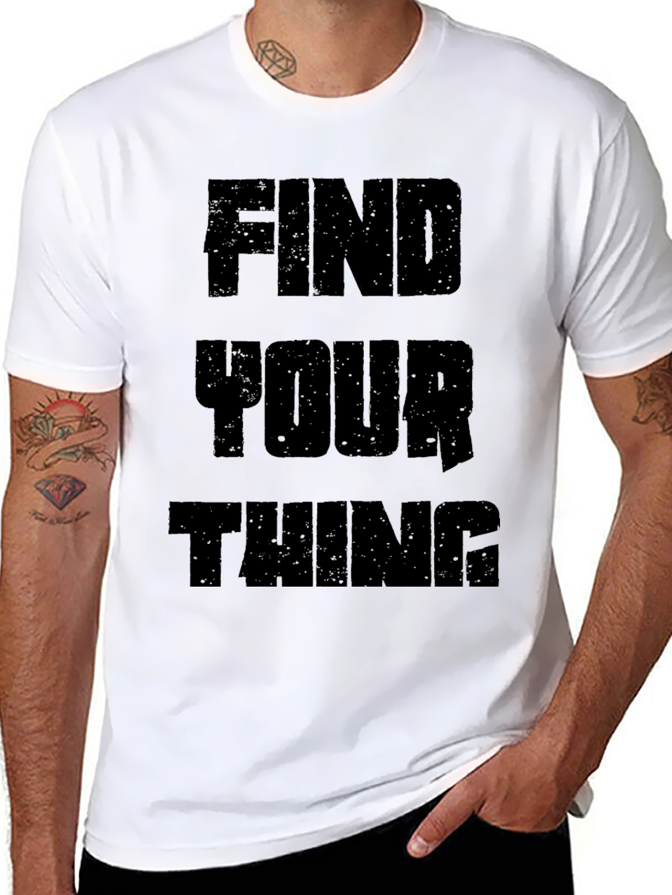 Find Your Thing Black Graphic Tee